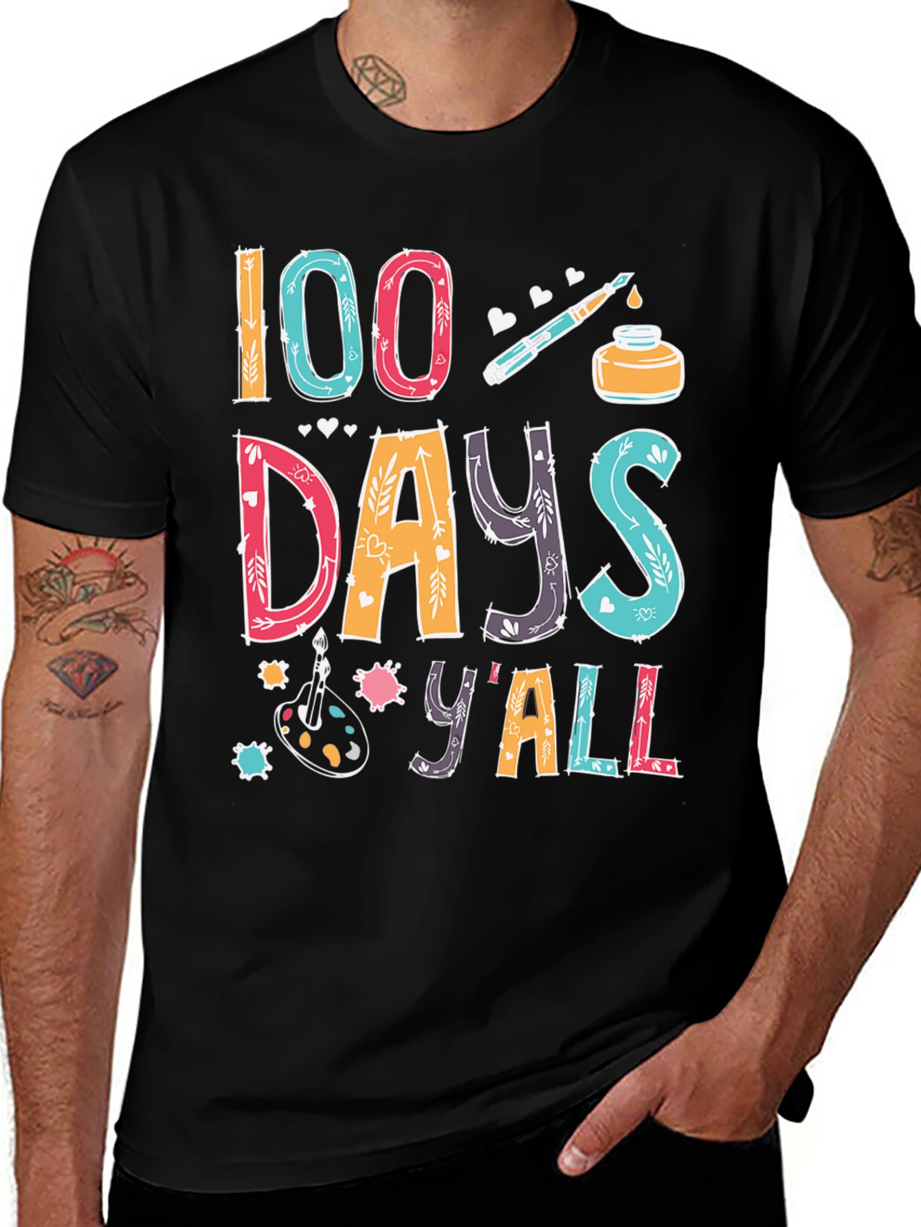 100 Days of School Y'all T-Shirt