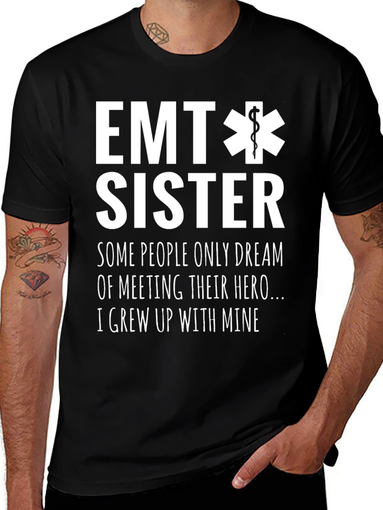 EMT Sister Hero T-Shirt - Gift for Medical Professionals