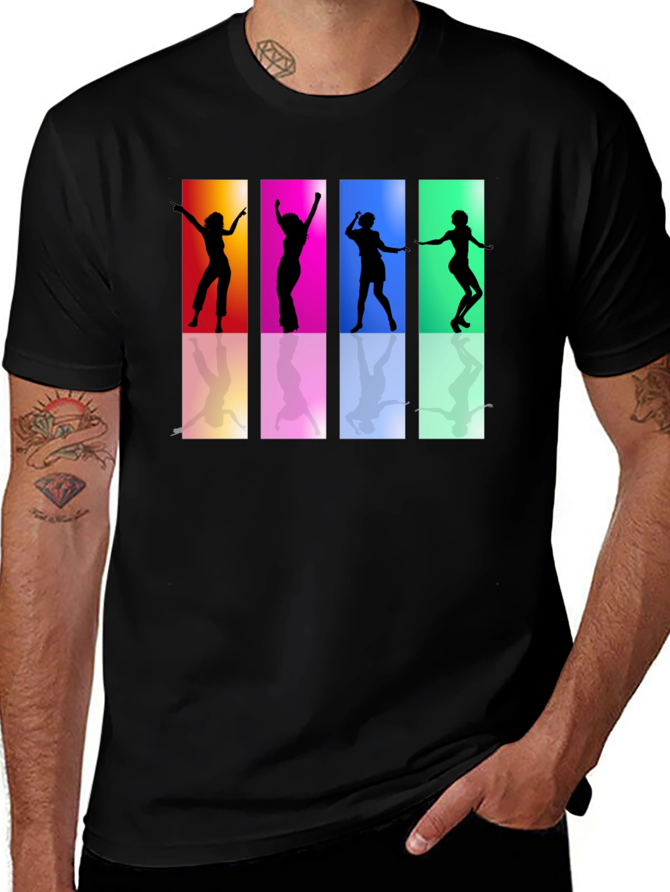 Variant 12 of Retro Dance Silhouette T-Shirt