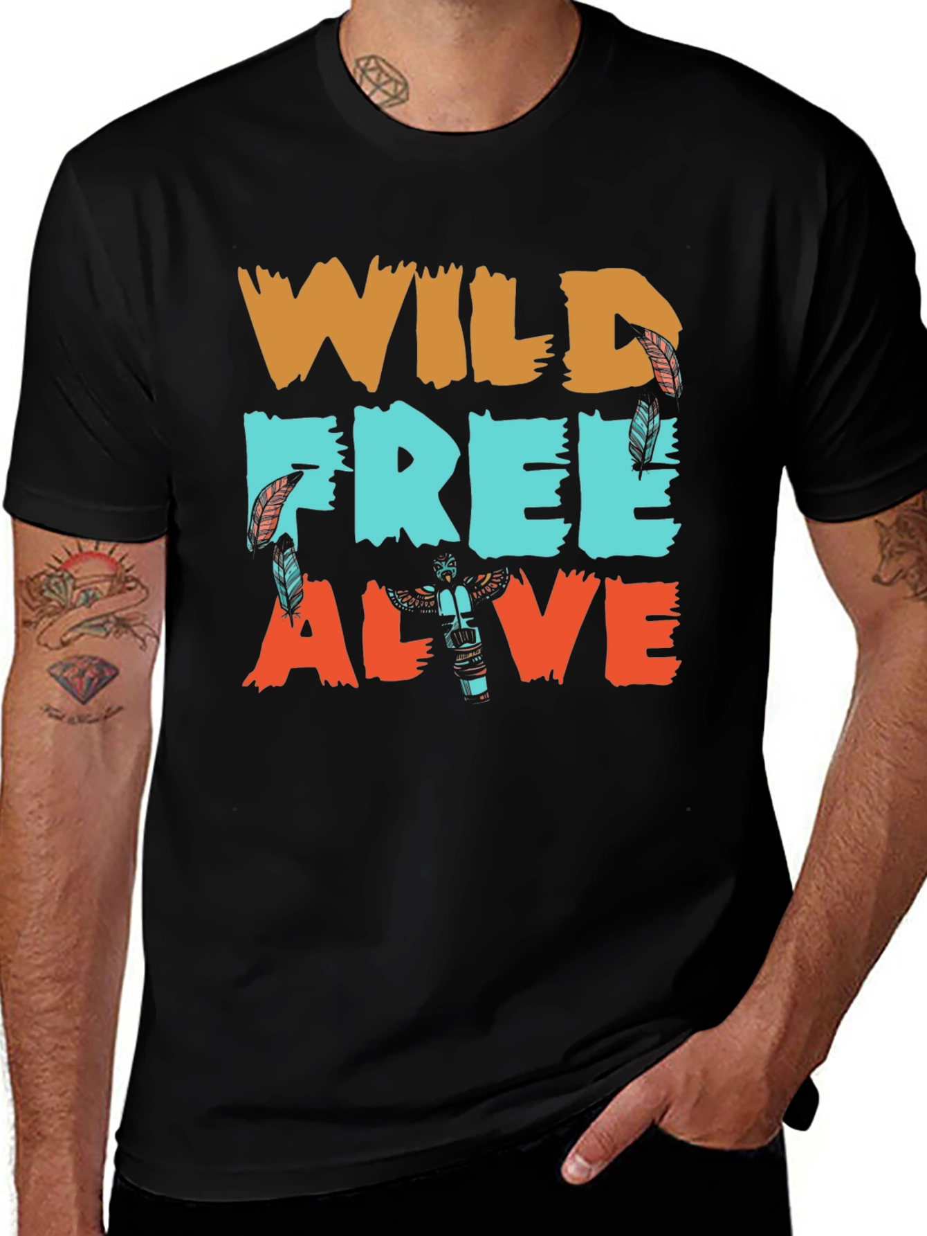 Variant 10 of Wild Free Alive Graphic Tee