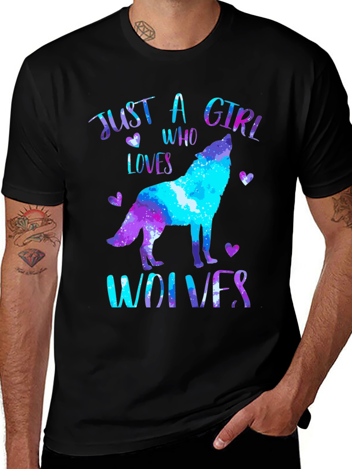 Just a Girl Who Loves Wolves T-Shirt