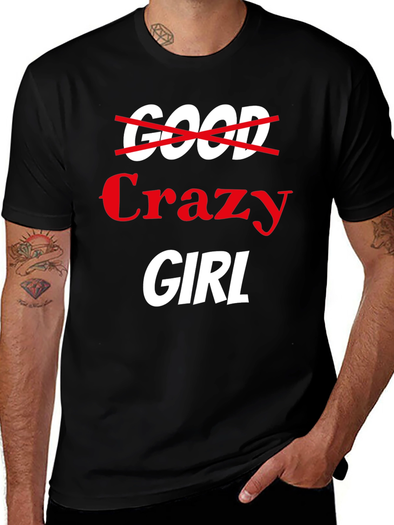 Variant 10 of Crazy Girl Graphic Tee