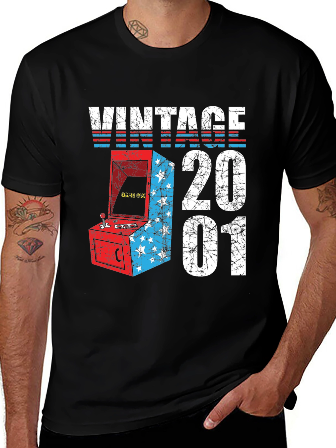 Variant 7 of Vintage 2001 Arcade Game T-Shirt