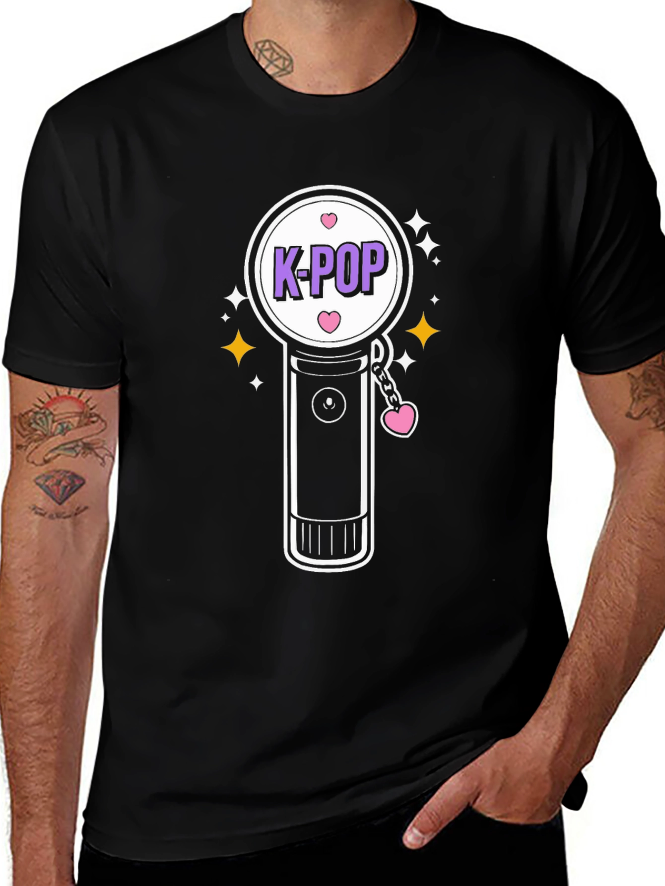 K-Pop Lightstick Graphic Tee