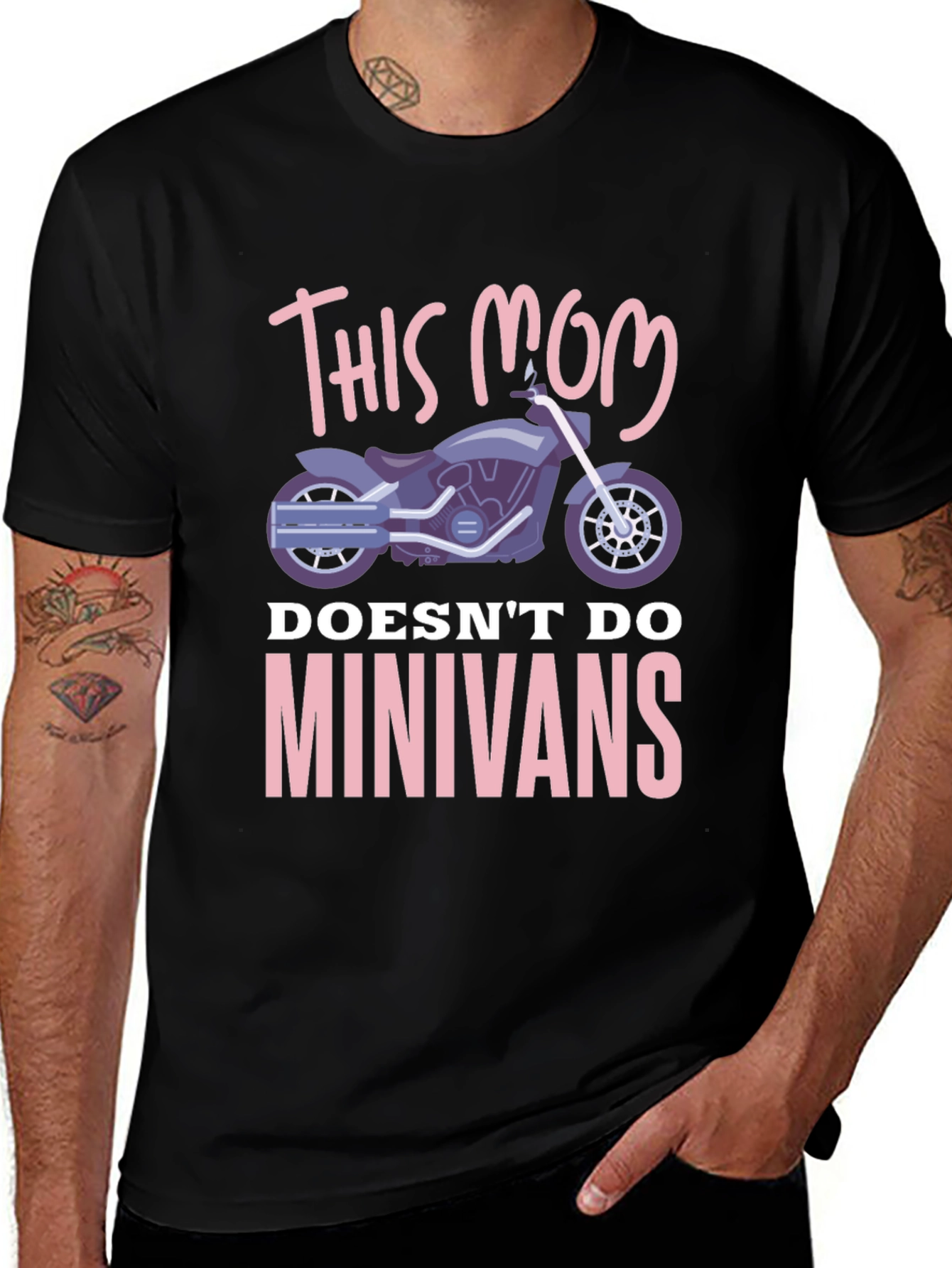 Variant 17 of This Mom Doesn't Do Minivans T-Shirt