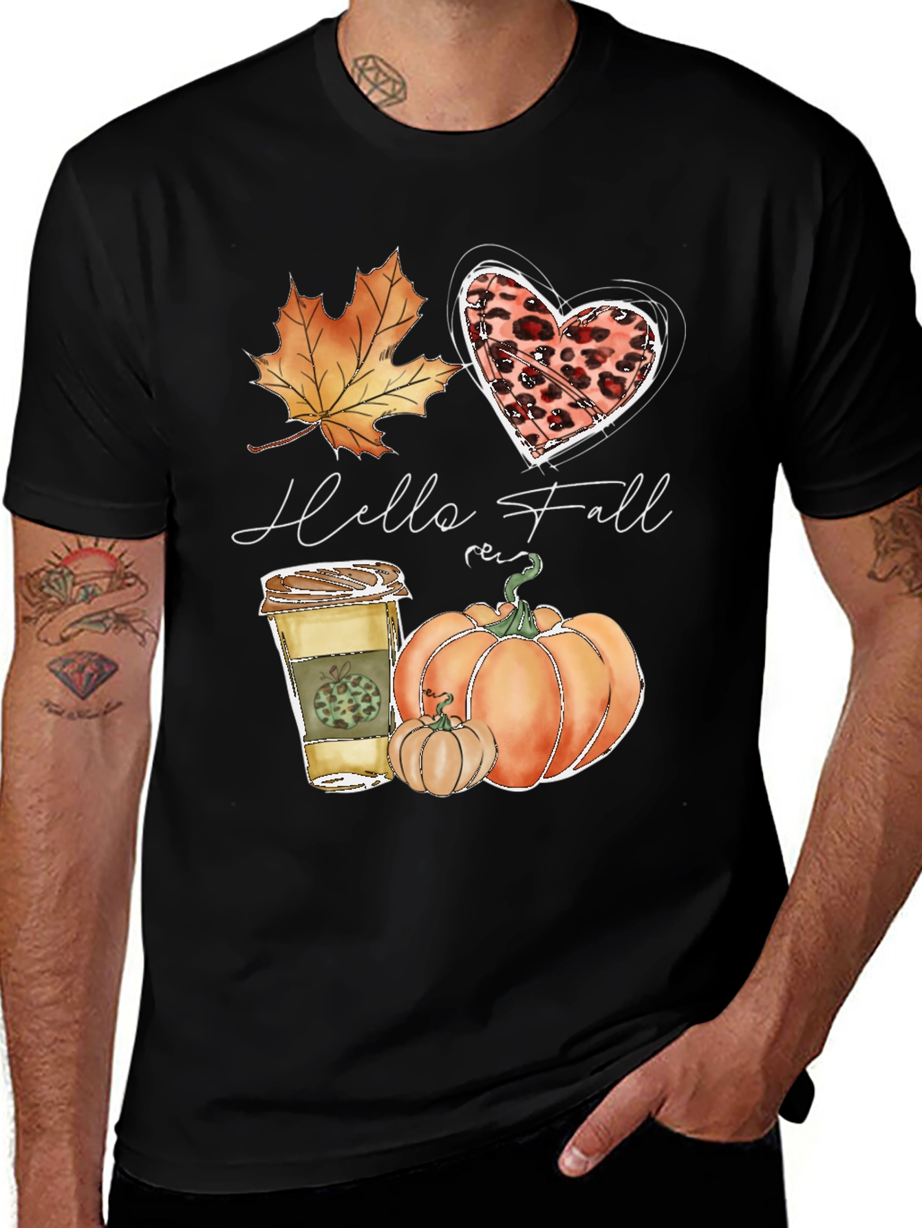 Hello Fall Graphic Tee - Autumn Vibes
