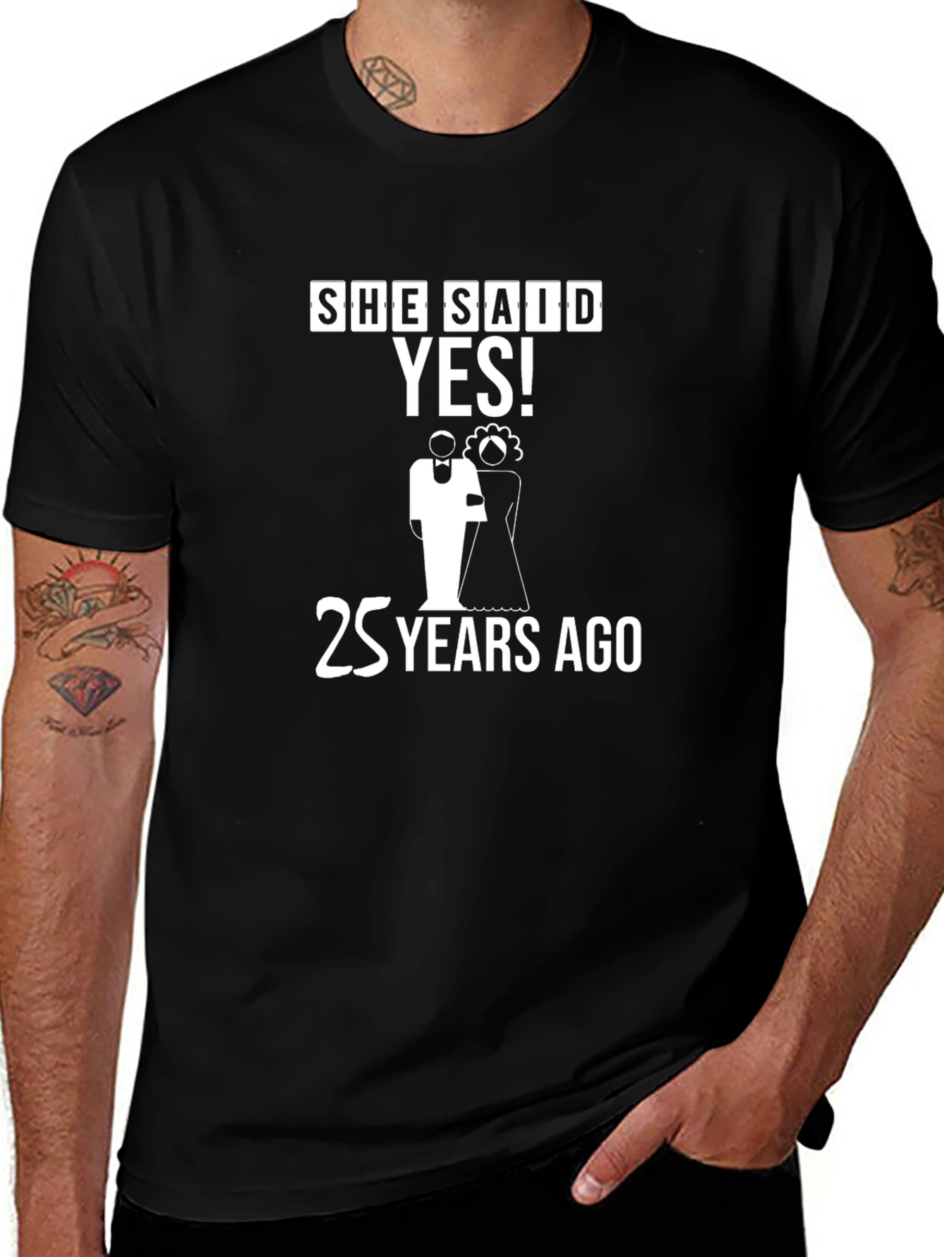 She Said Yes! 25 Years Ago Anniversary T-Shirt