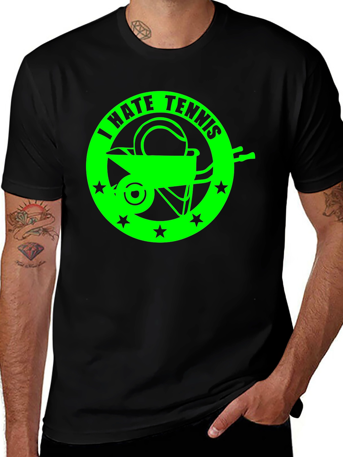 Variant 28 of I Hate Tennis T-Shirt - Funny Graphic Tee