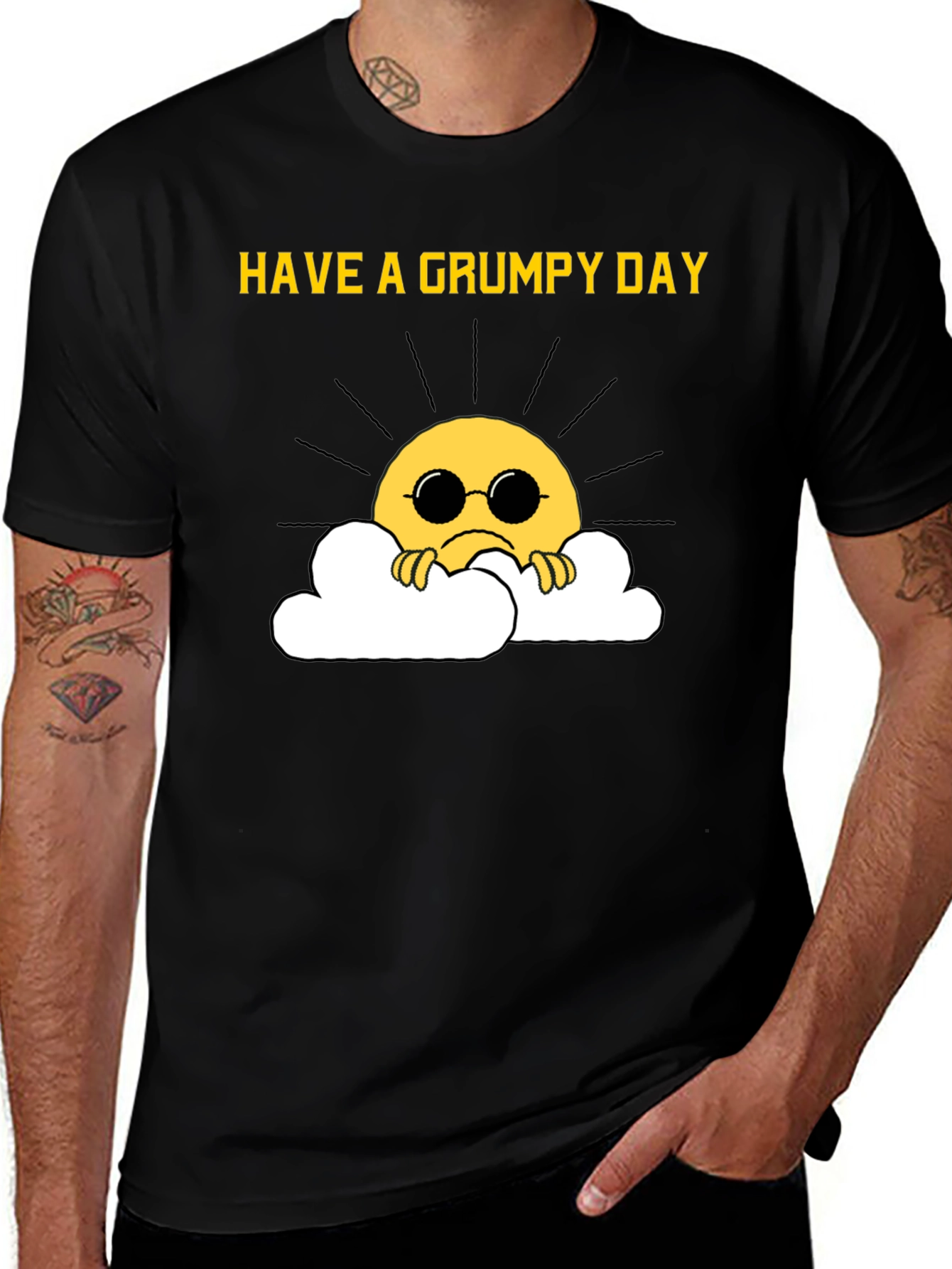 Variant 13 of Grumpy Sun T-Shirt - Funny Graphic Tee