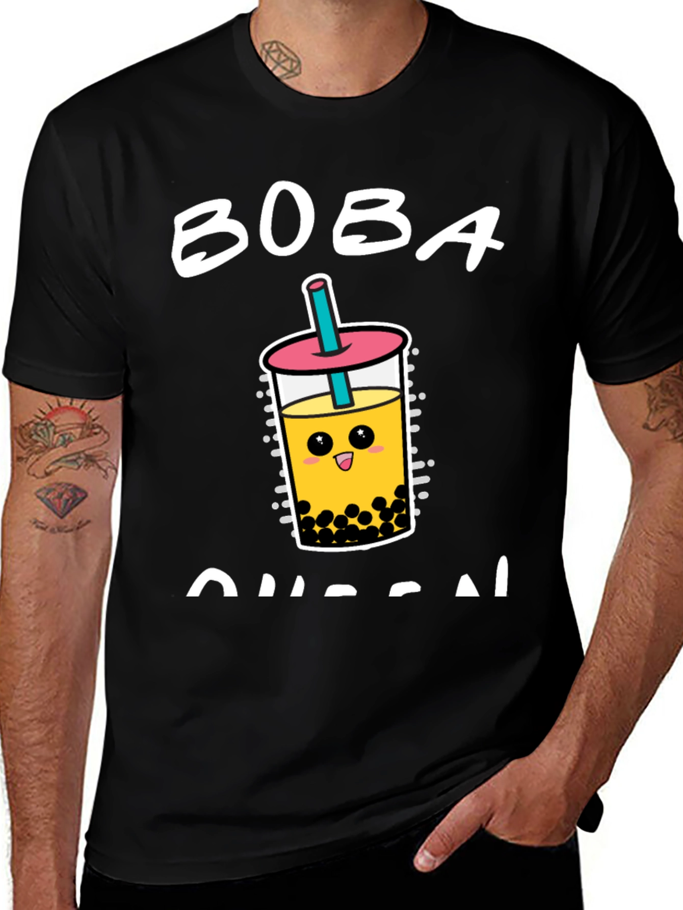 Variant 23 of Boba Queen Graphic Tee - Cute Bubble Tea T-Shirt