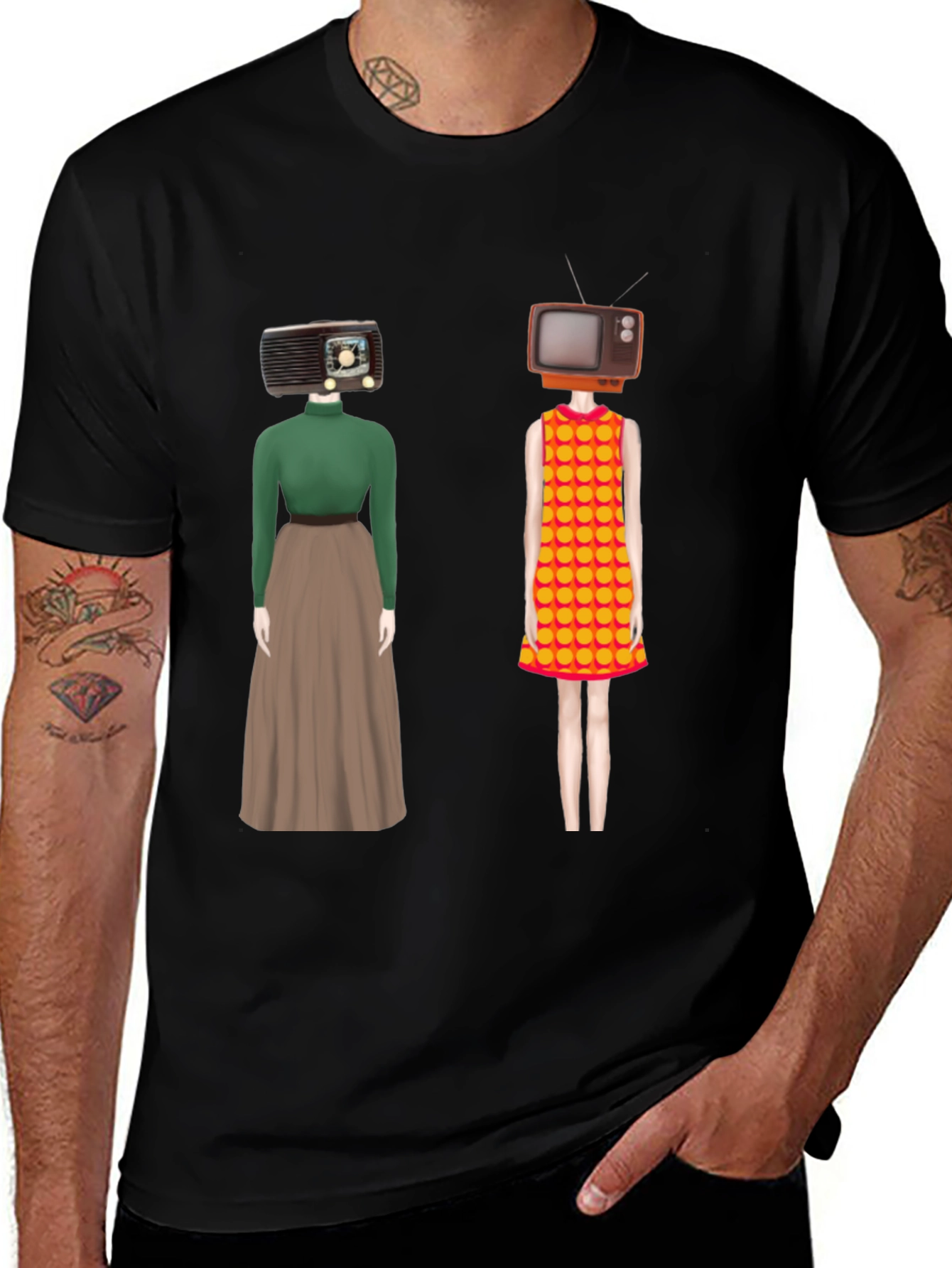 Variant 29 of Retro Media Head T-Shirt - Unique Design