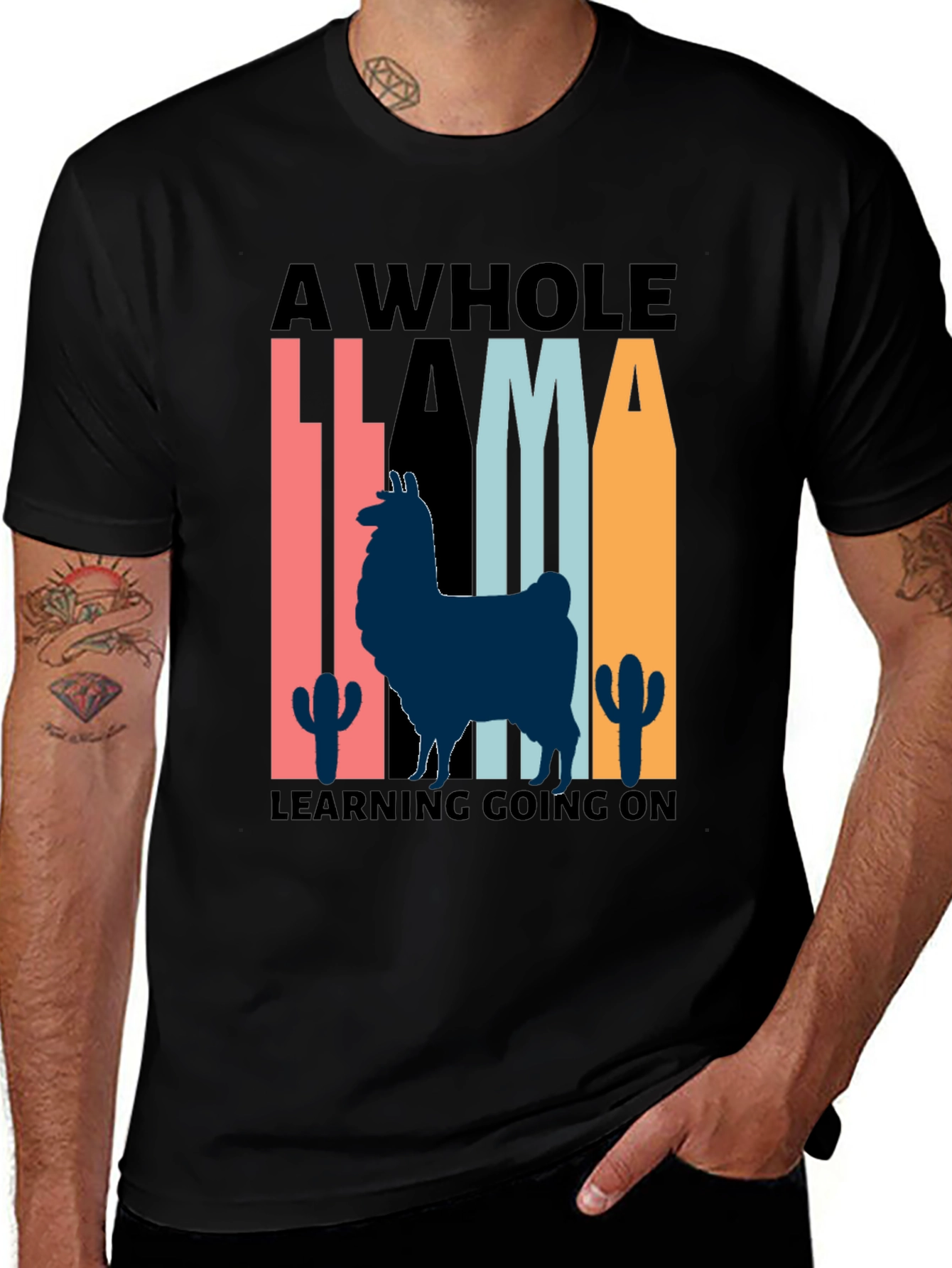 A Whole Llama Learning Going On T-Shirt