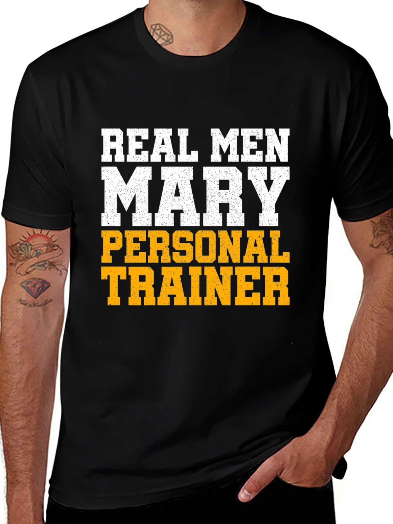 Variant 9 of Real Men Marry Personal Trainers T-Shirt