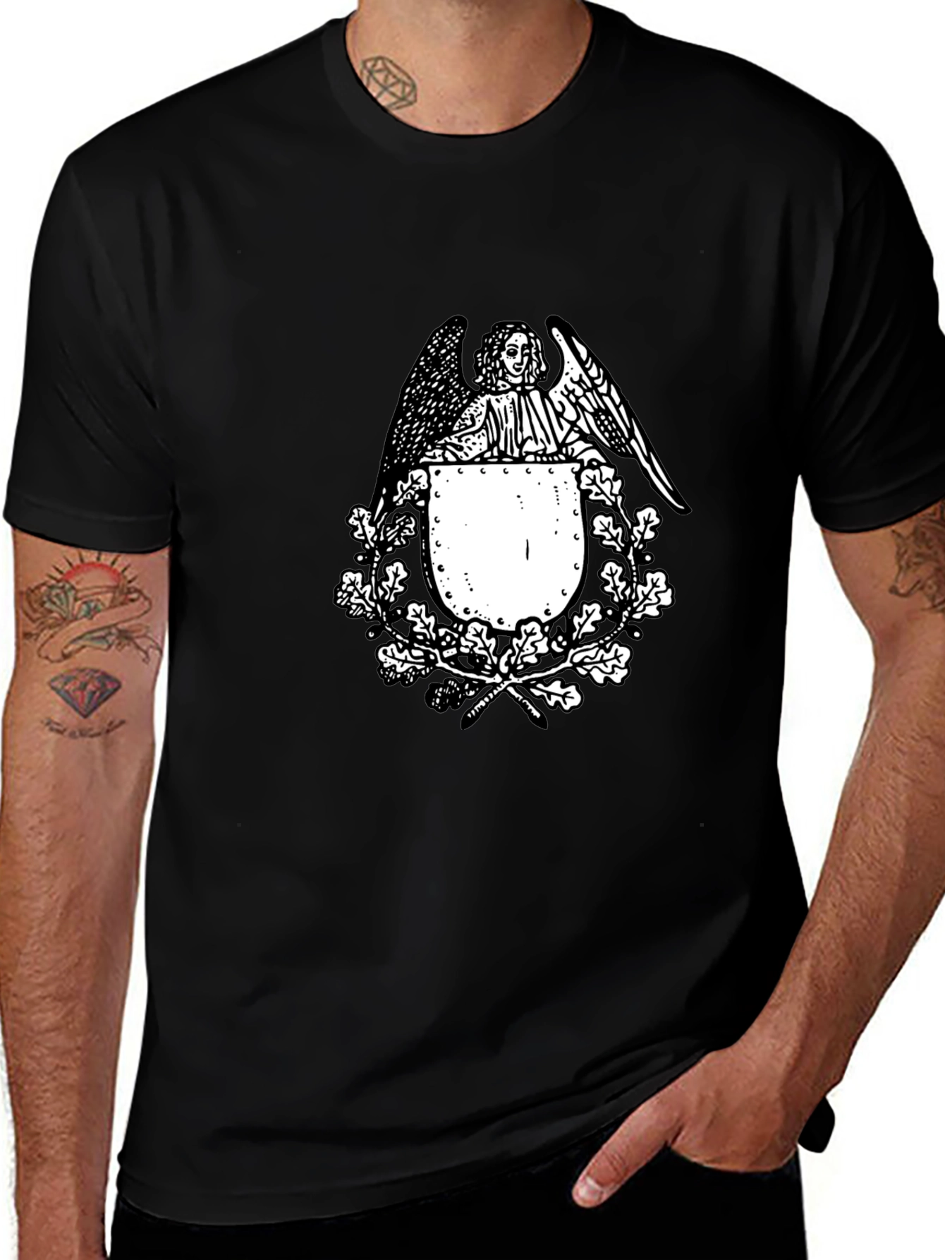 Variant 3 of Angel Crest Graphic T-Shirt - Black