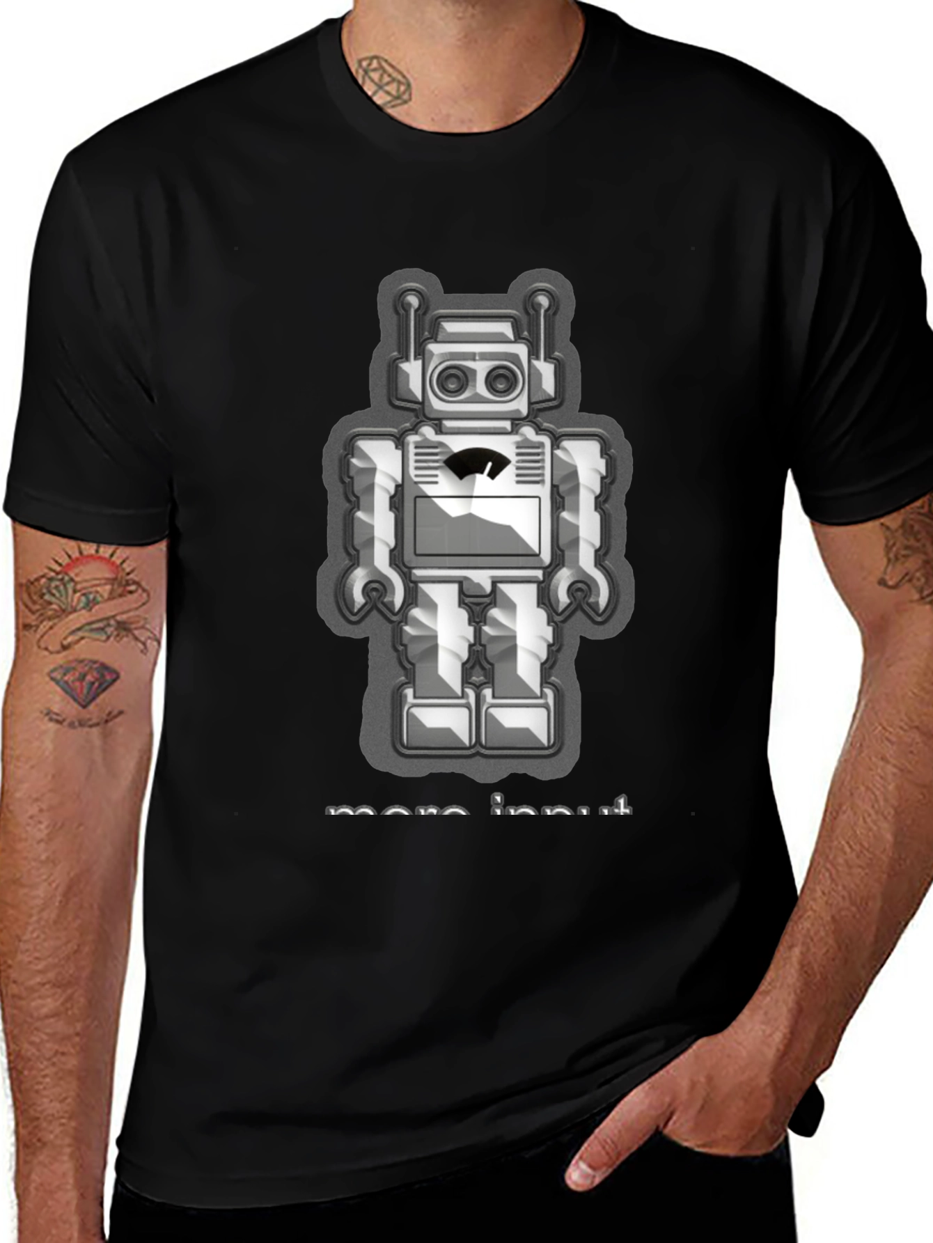 Retro Robot T-Shirt - More Input Design