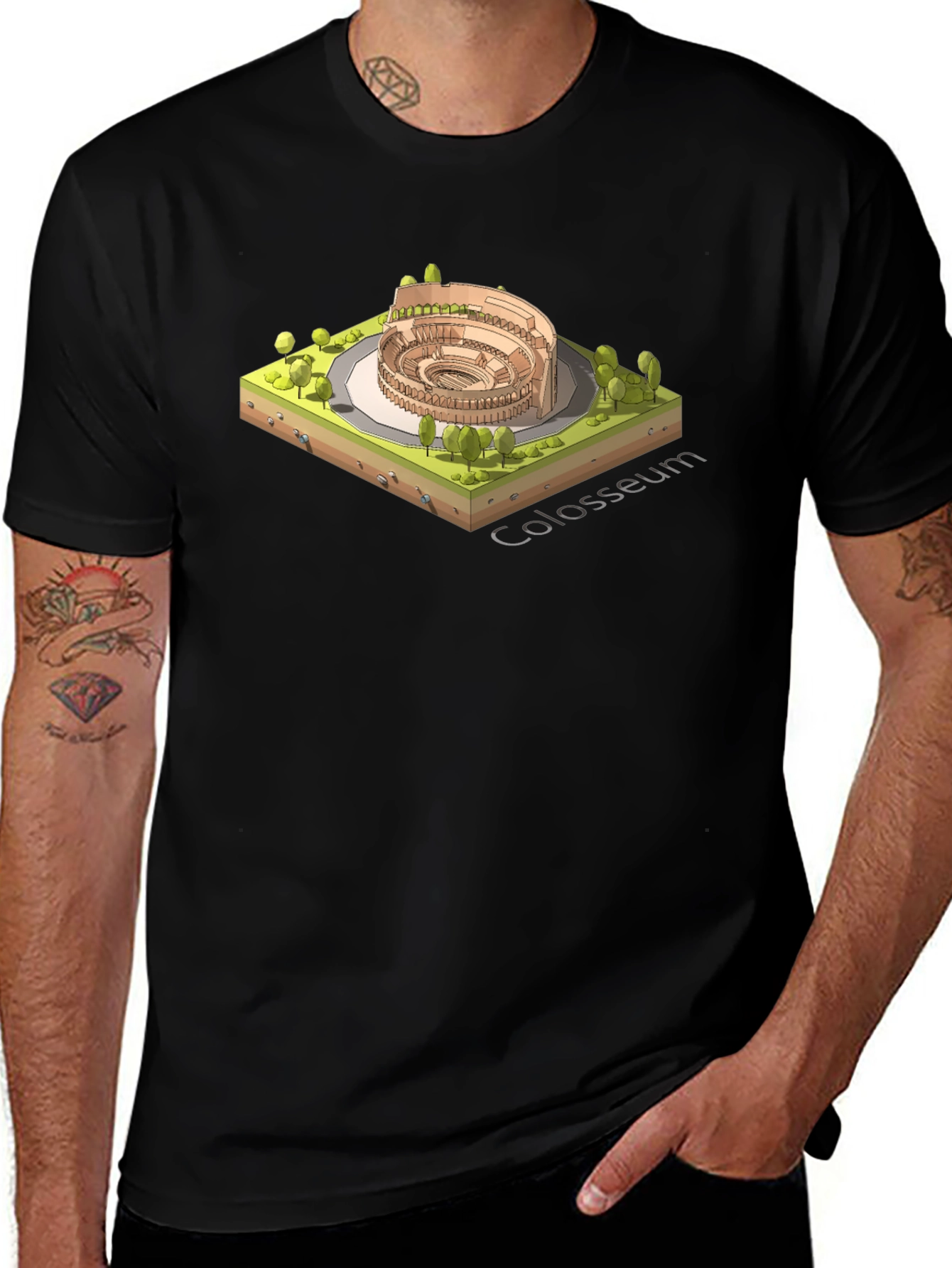 Colosseum T-Shirt: Ancient Roman Landmark Design