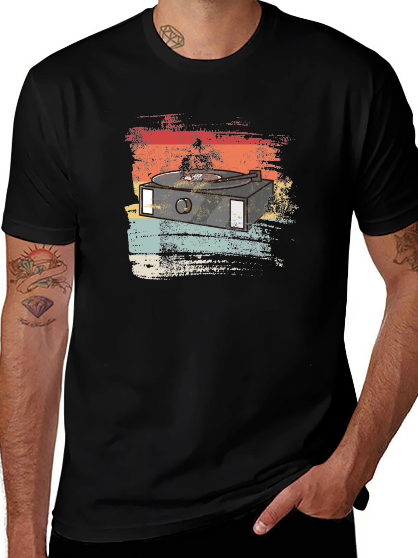 Variant 25 of Retro Turntable Graphic Tee