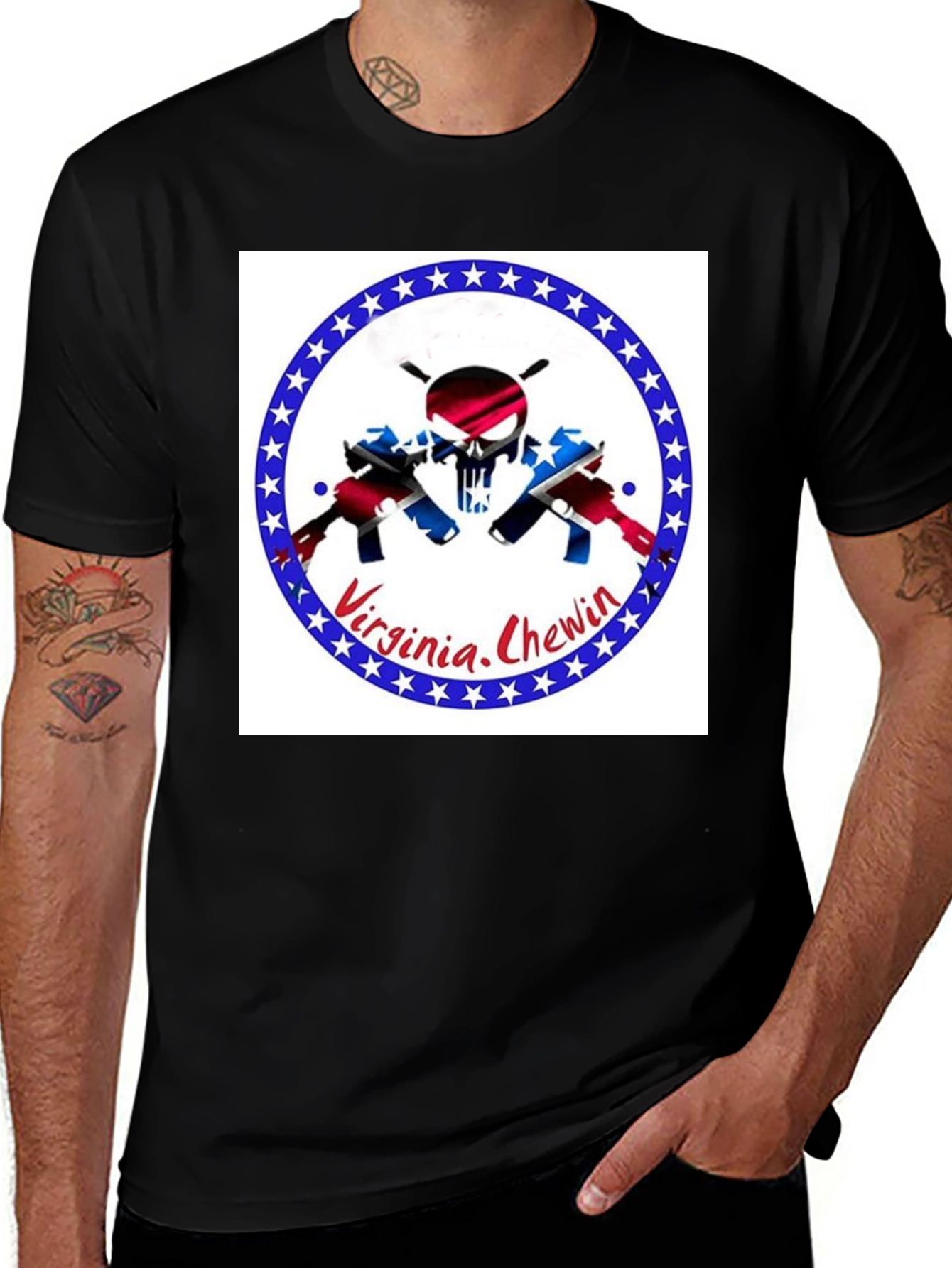 Virginia Chewin T-Shirt - Patriotic Design