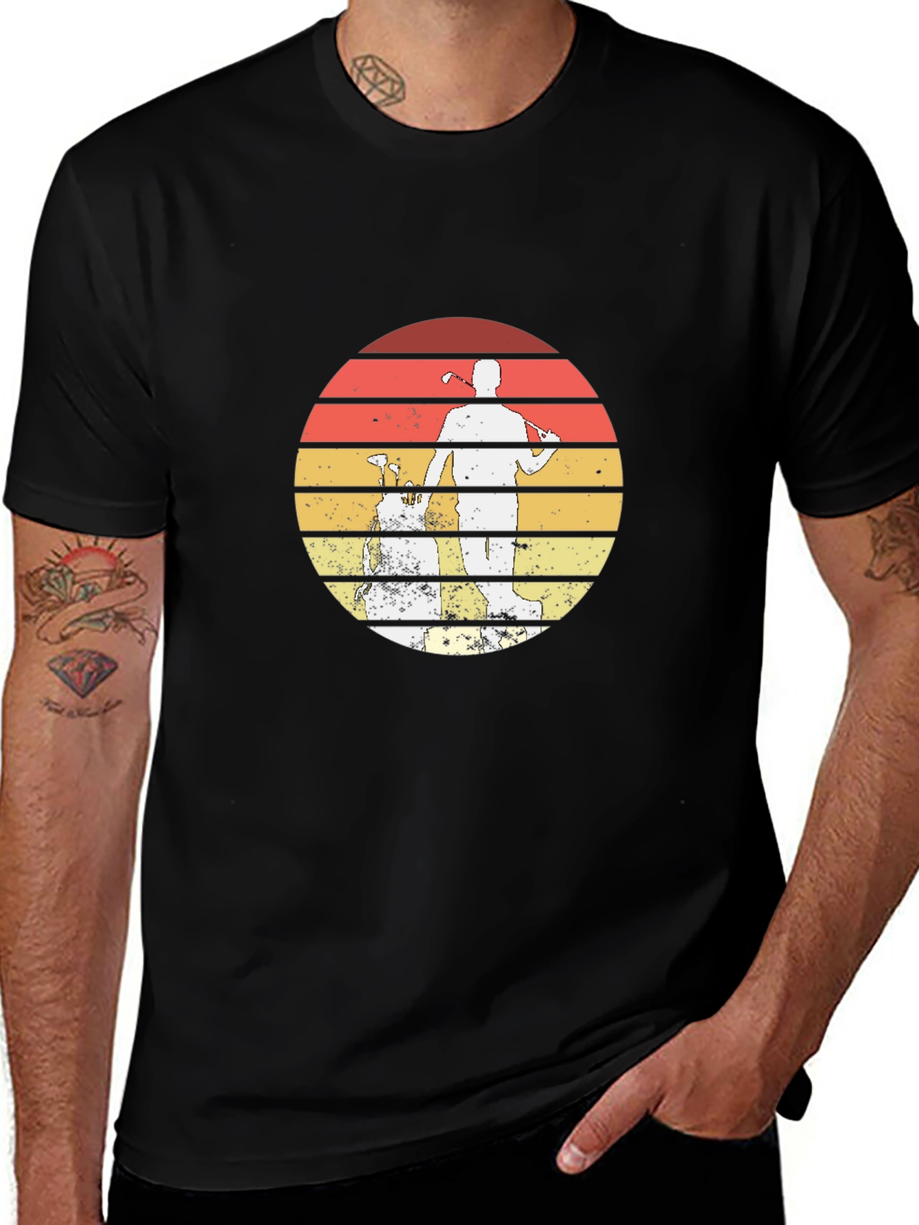 Variant 27 of Retro Golf Sunset Graphic T-Shirt