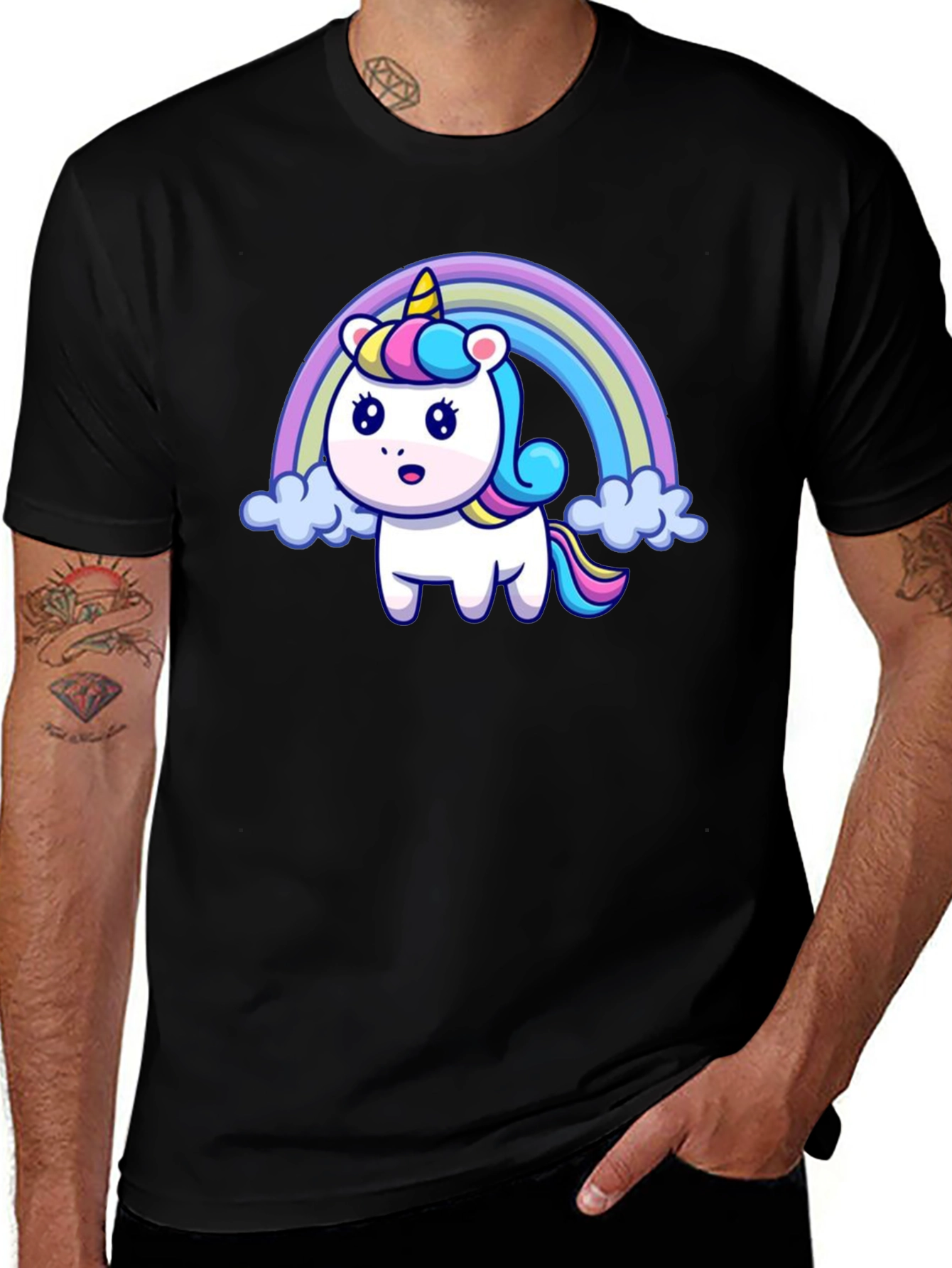 Variant 13 of Rainbow Unicorn Graphic T-Shirt