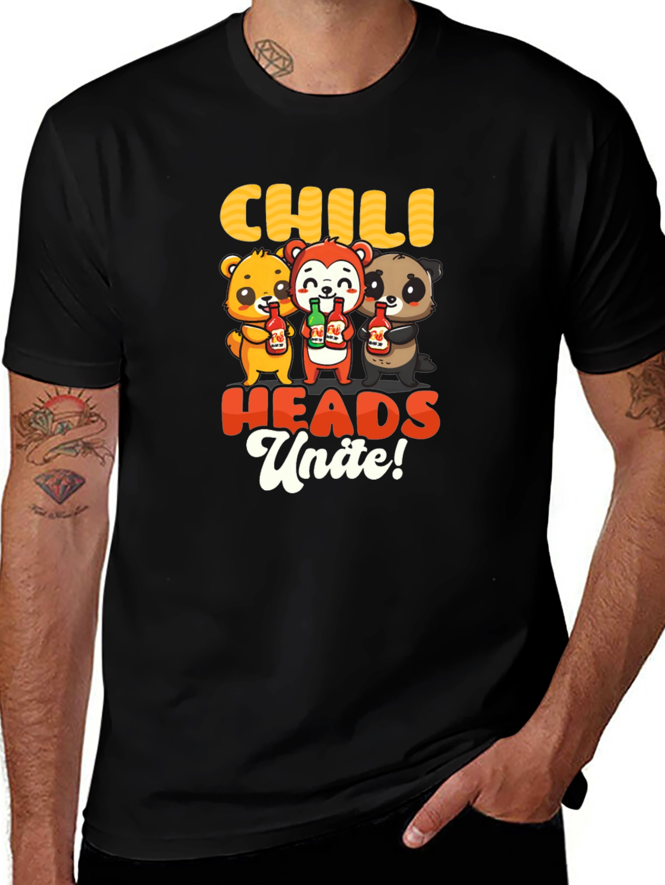 Variant 8 of Chili Heads Unite! Graphic T-Shirt