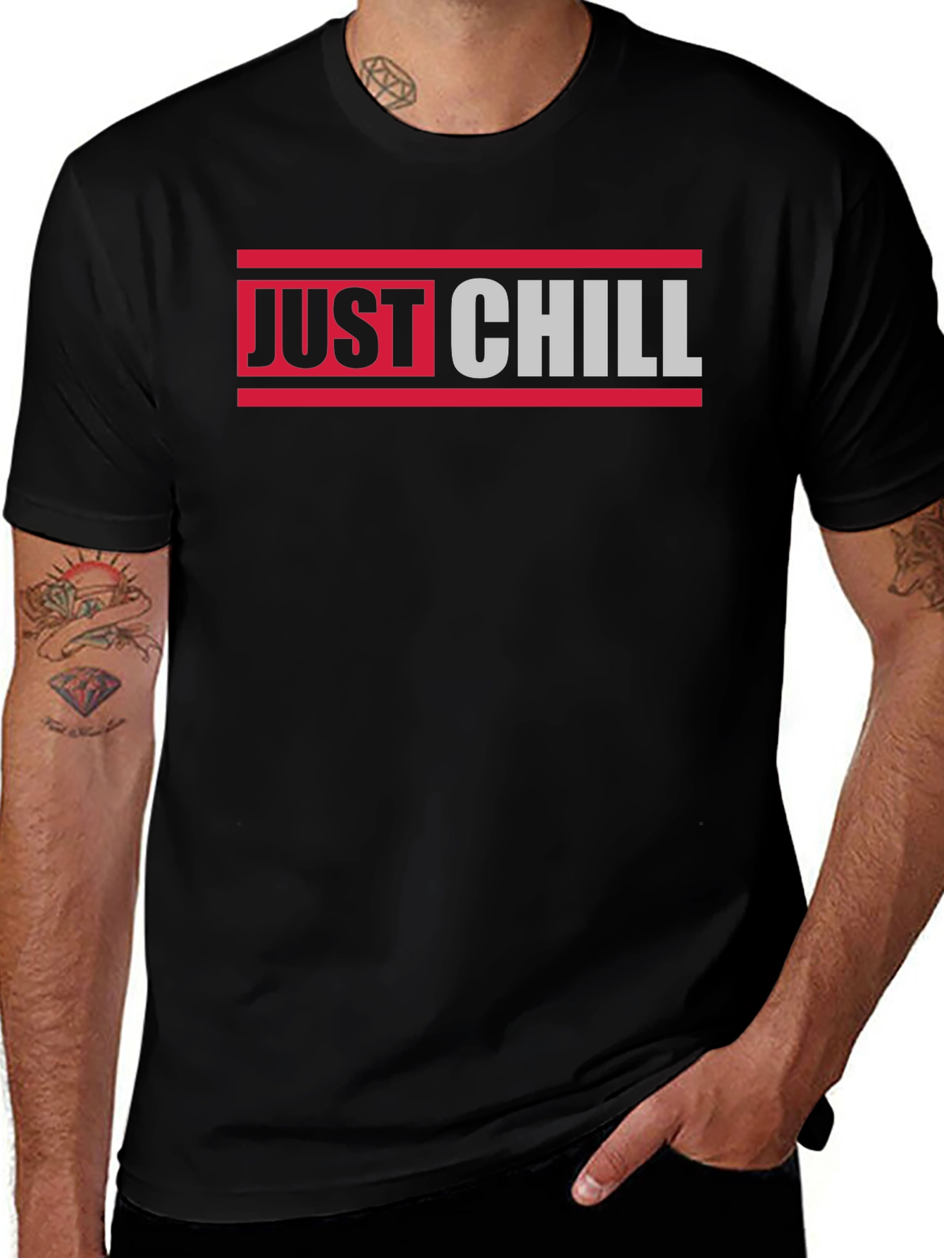 Variant 16 of Just Chill Graphic Tee - Relaxed Comfort, Stylish Design