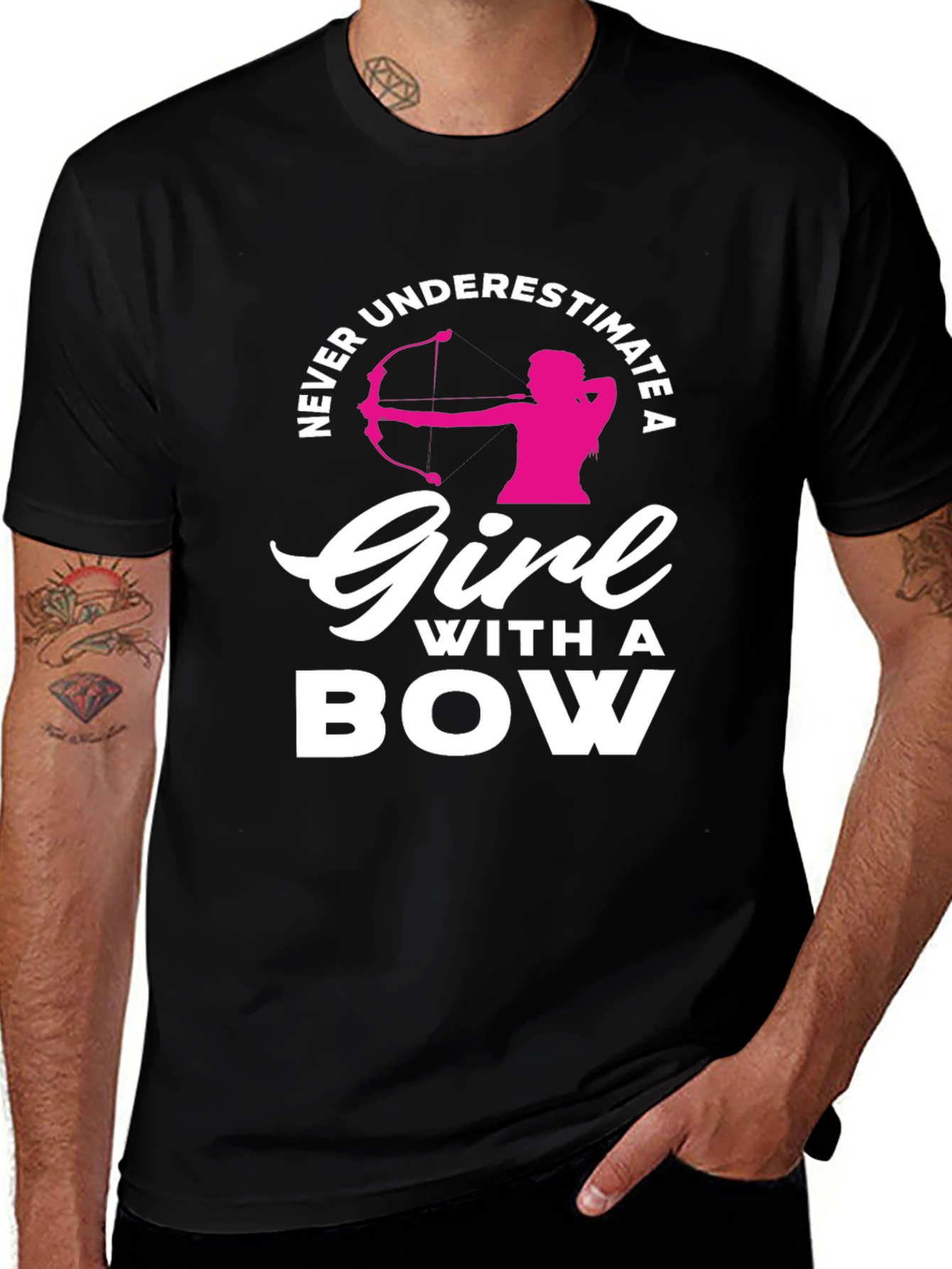 Variant 13 of Never Underestimate a Girl With a Bow T-Shirt