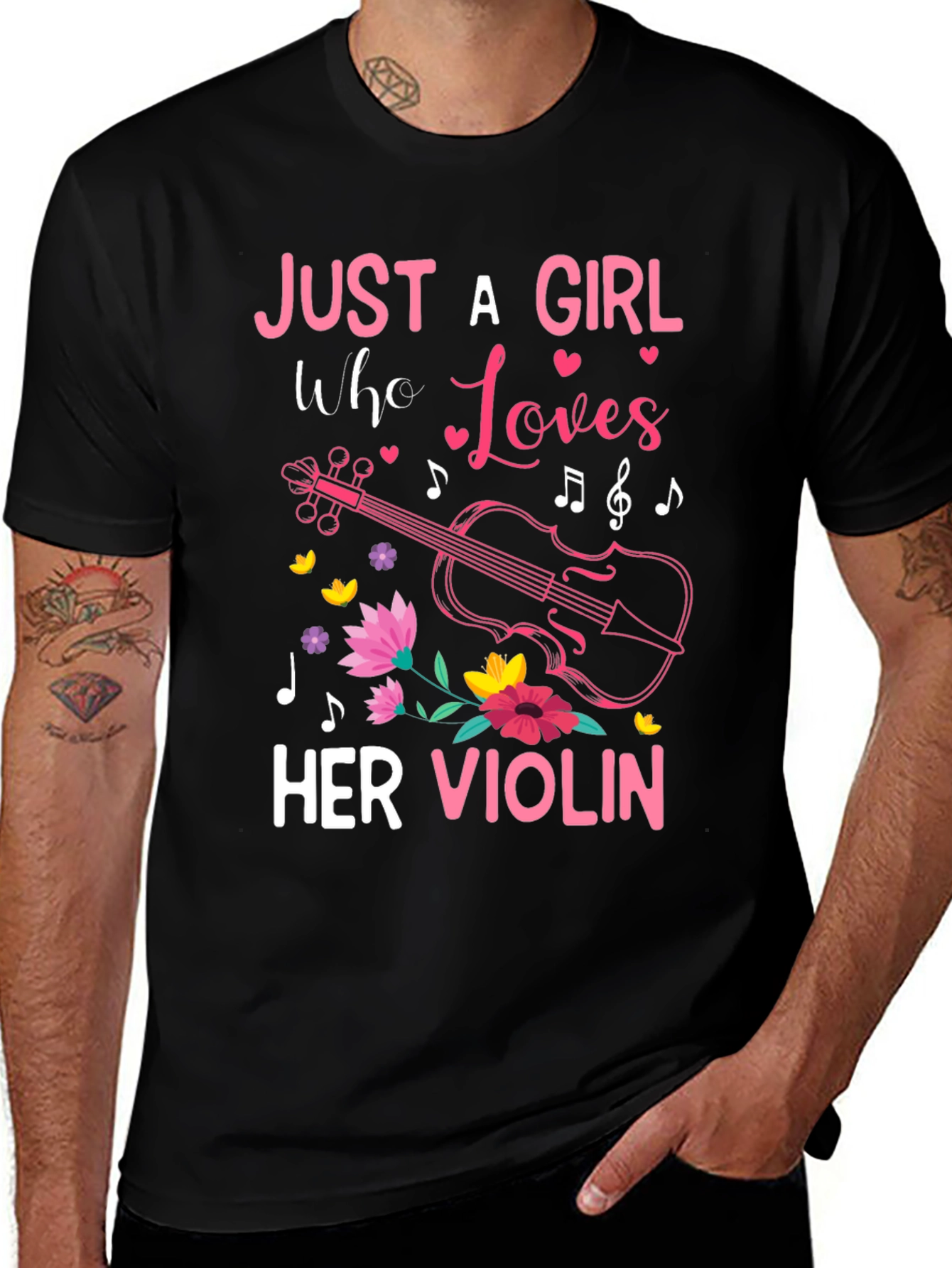 Variant 24 of Just A Girl Who Loves Her Violin T-Shirt