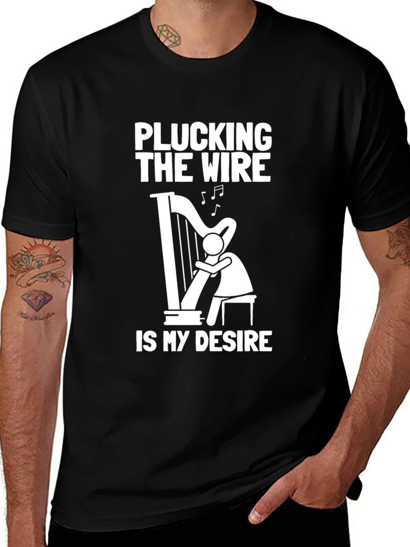 Variant 2 of Plucking the Wire Harp Graphic T-Shirt