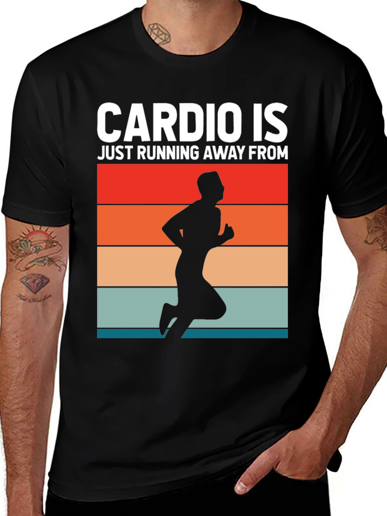Variant 14 of Cardio Running Retro Graphic T-Shirt
