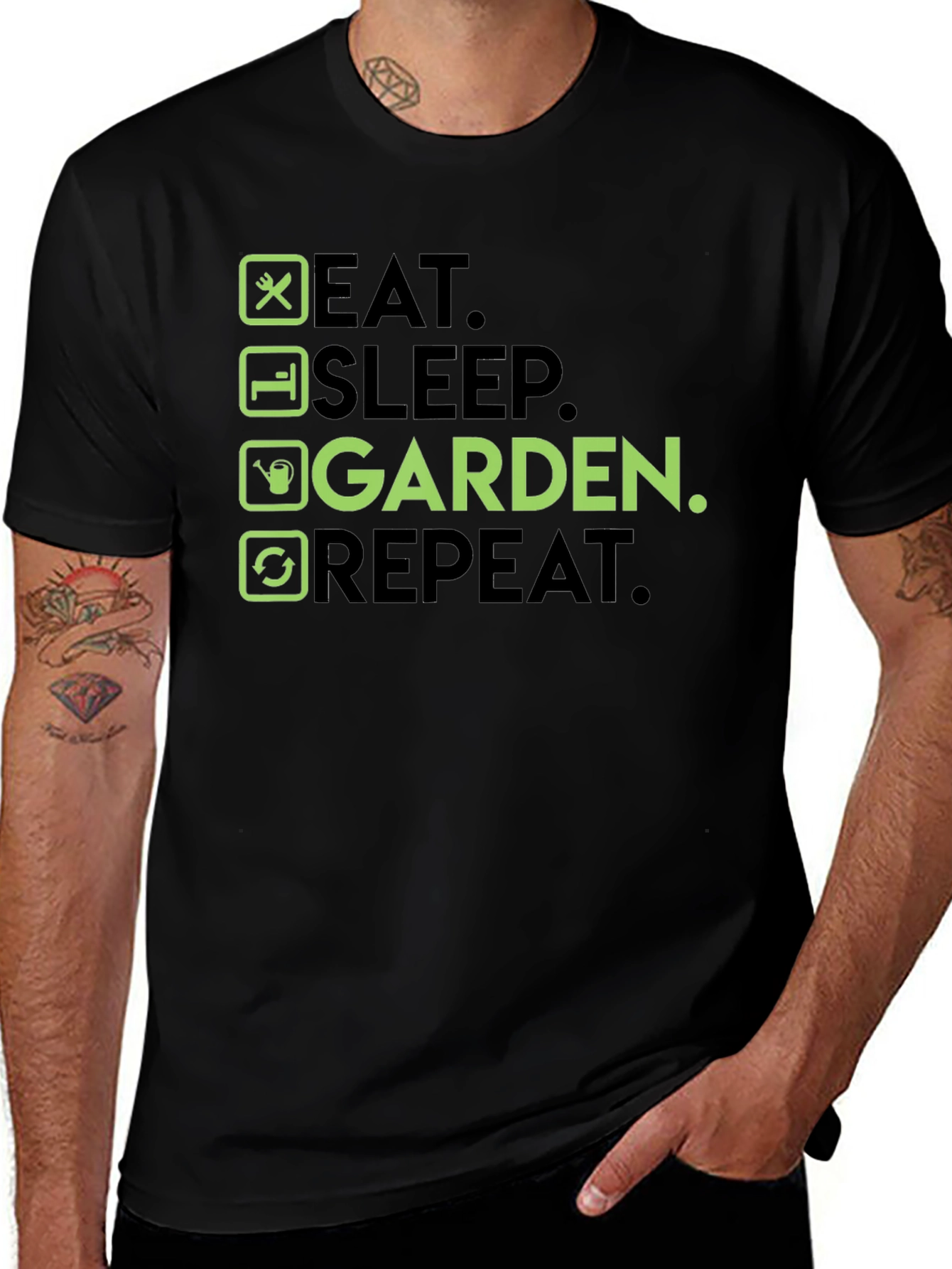 Variant 4 of Eat Sleep Garden Repeat T-Shirt