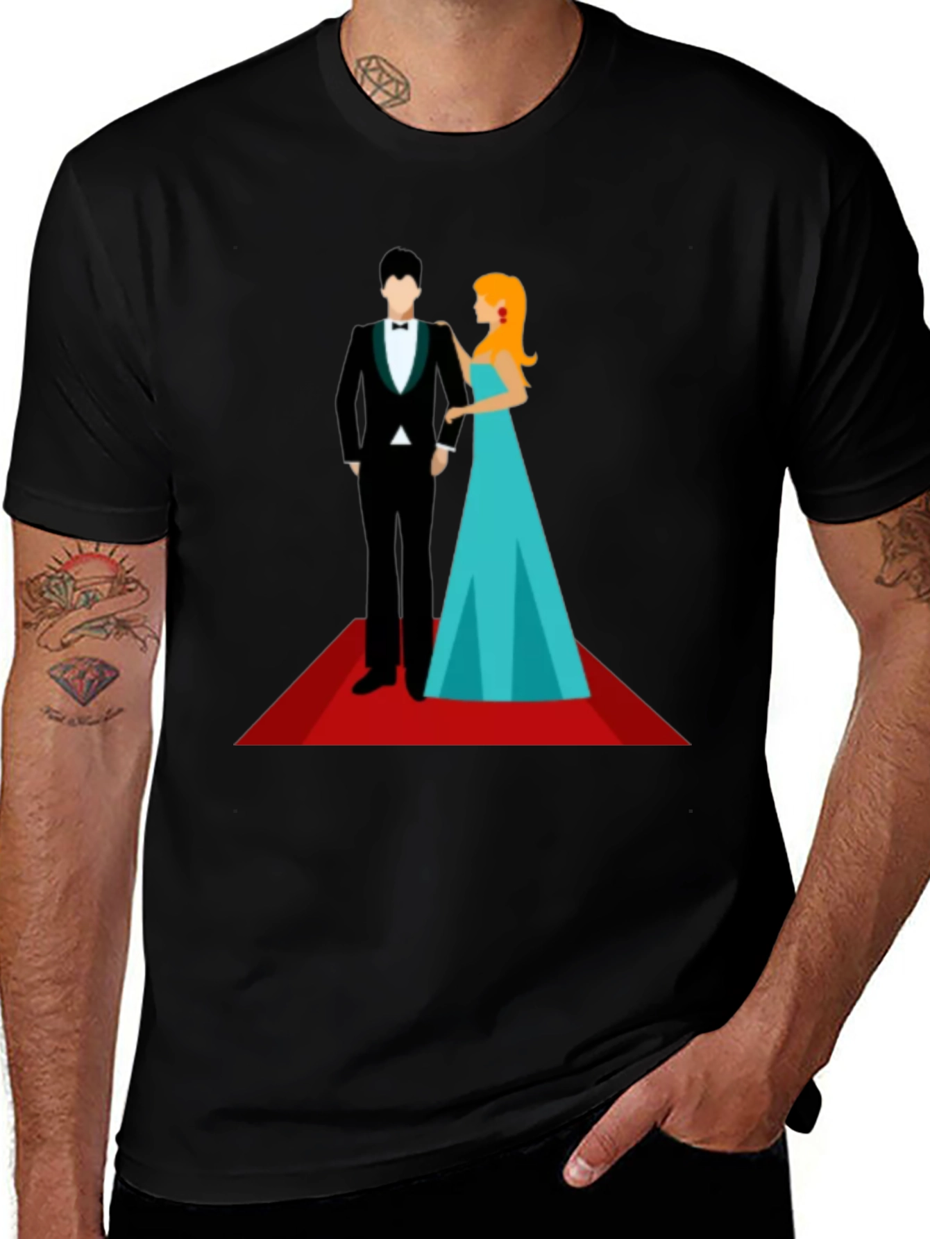 Variant 21 of Red Carpet Affair T-Shirt - Stylish Graphic Tee