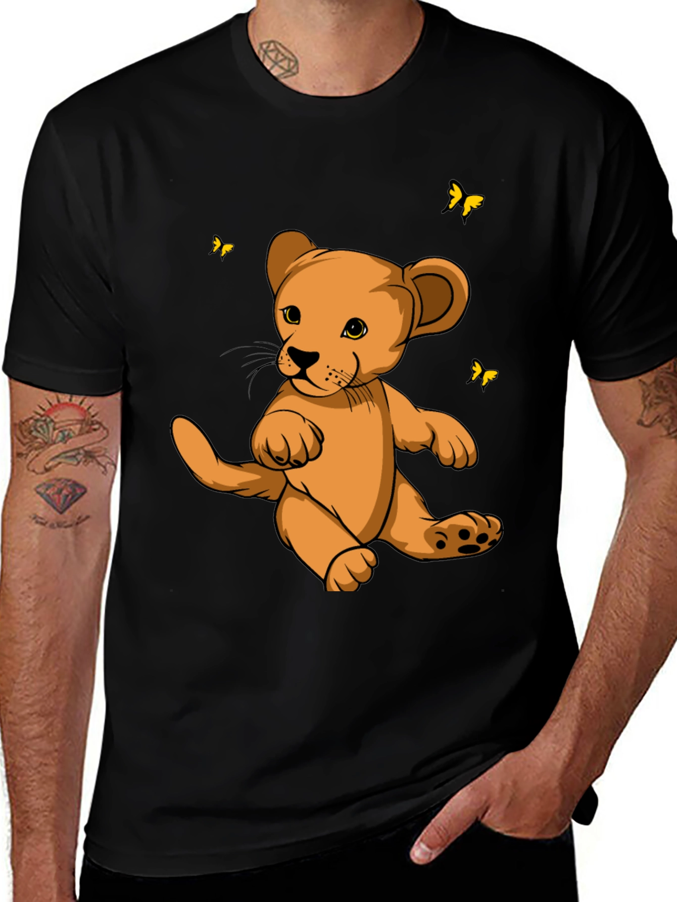 Variant 22 of Cute Lion Cub Graphic T-Shirt