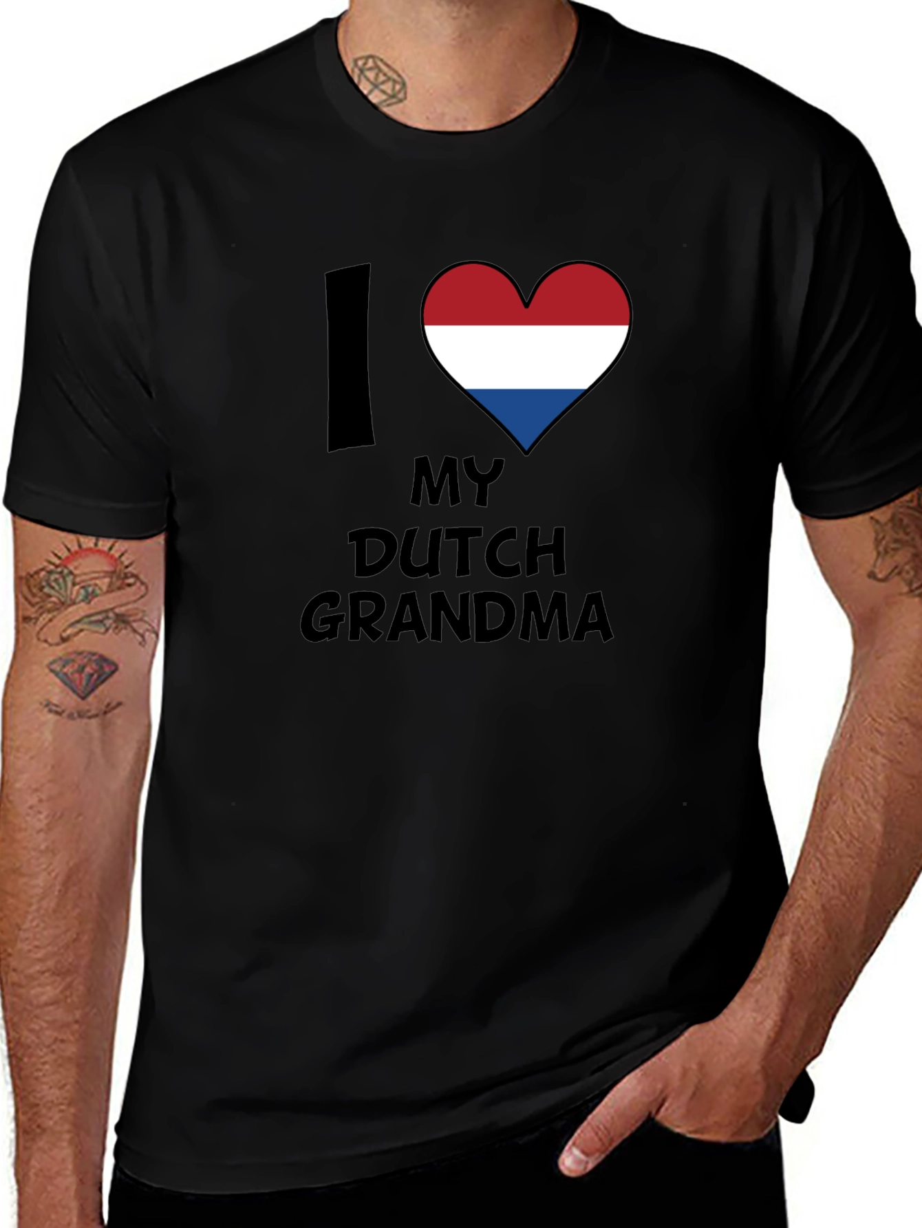 Variant 24 of I Love My Dutch Grandma T-Shirt - Novelty Family Tee