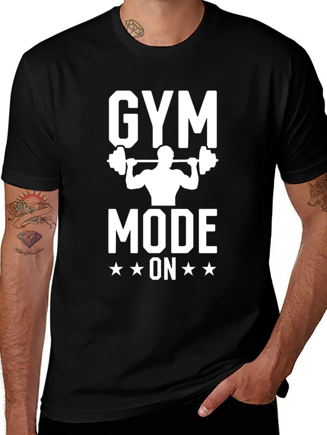 Variant 6 of Gym Mode On T-Shirt