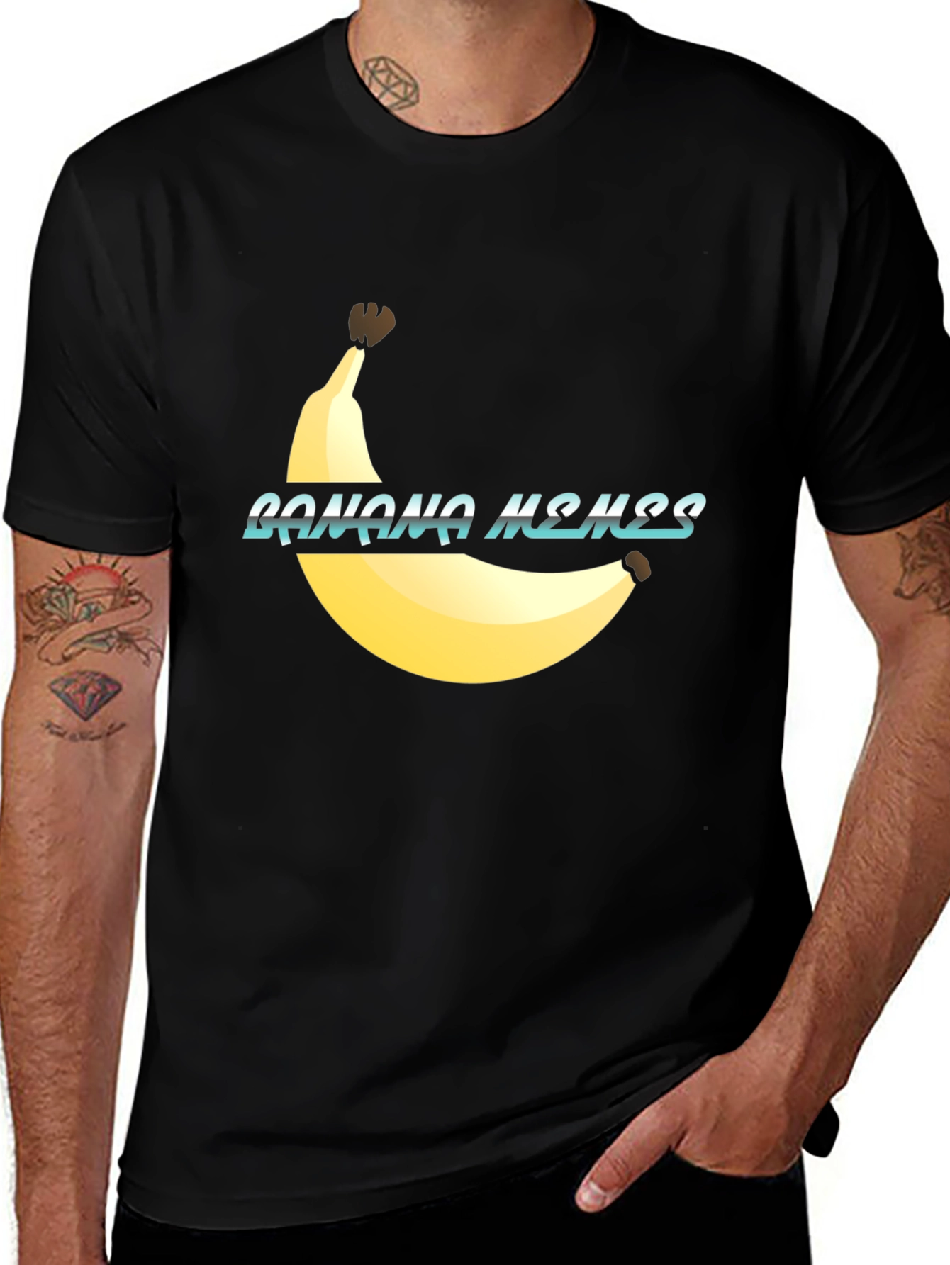 Variant 9 of Banana Memes Graphic Tee - Funny Casual Wear