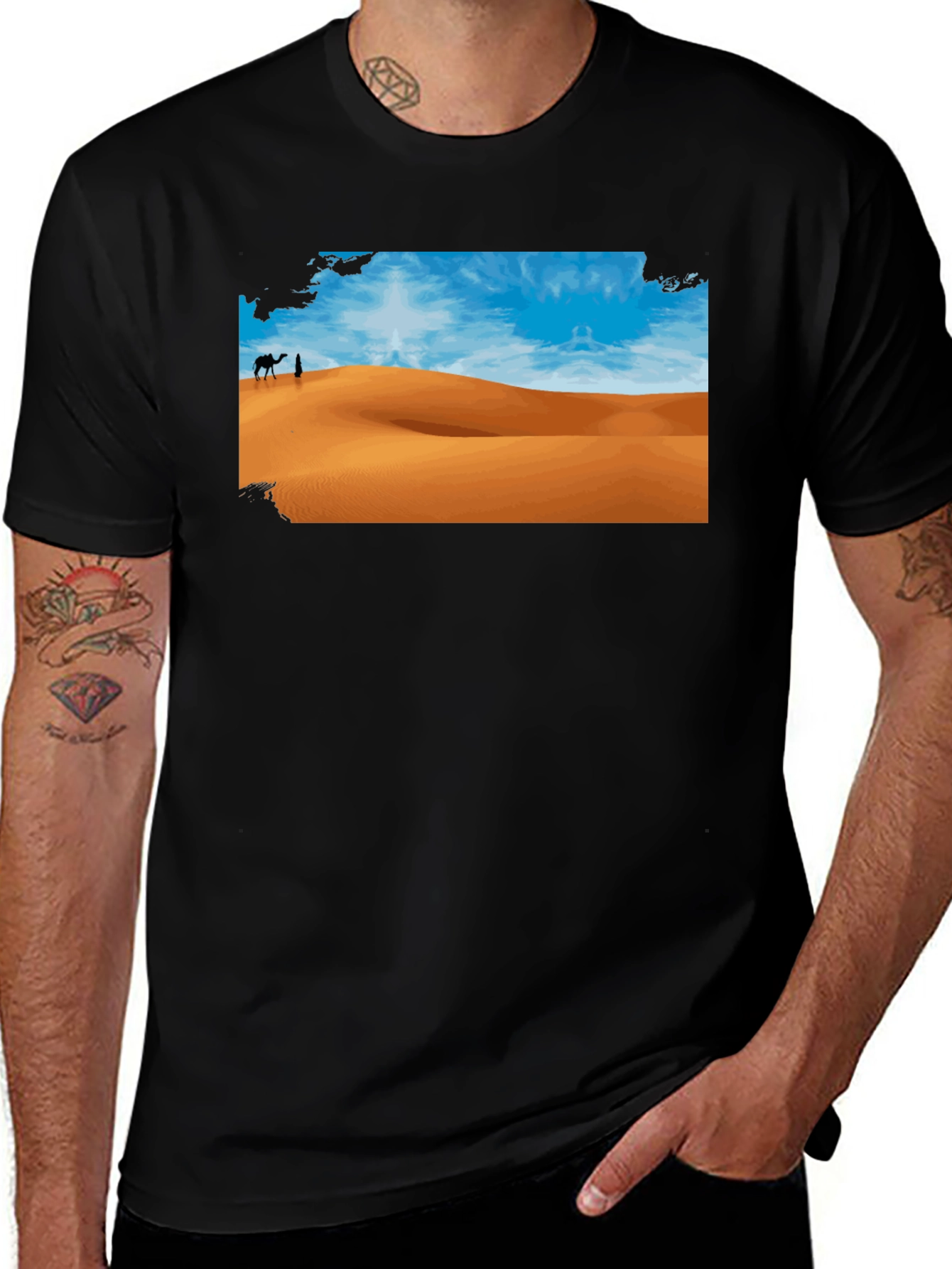 Desert Scene Graphic T-Shirt