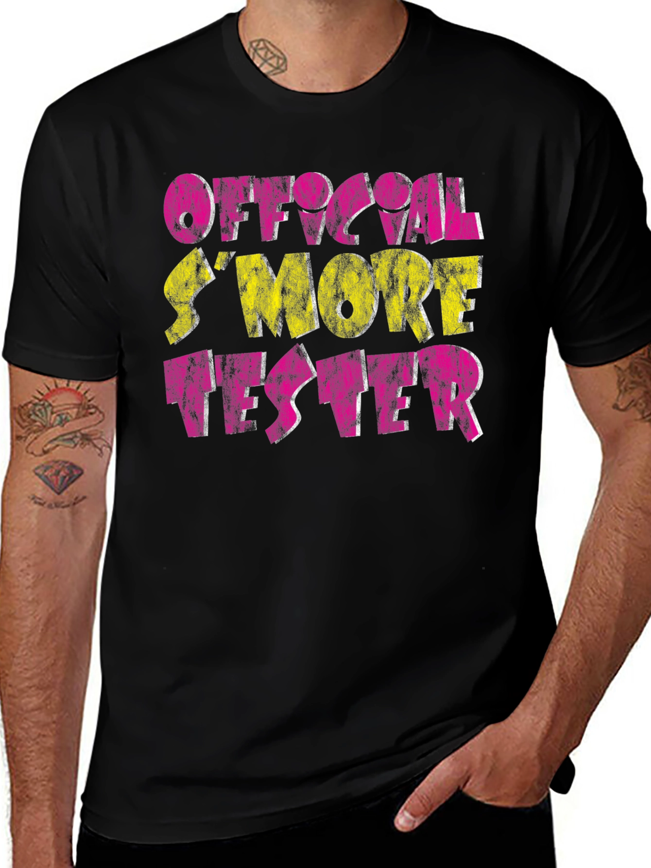 Variant 26 of Official S'more Tester Black T-Shirt