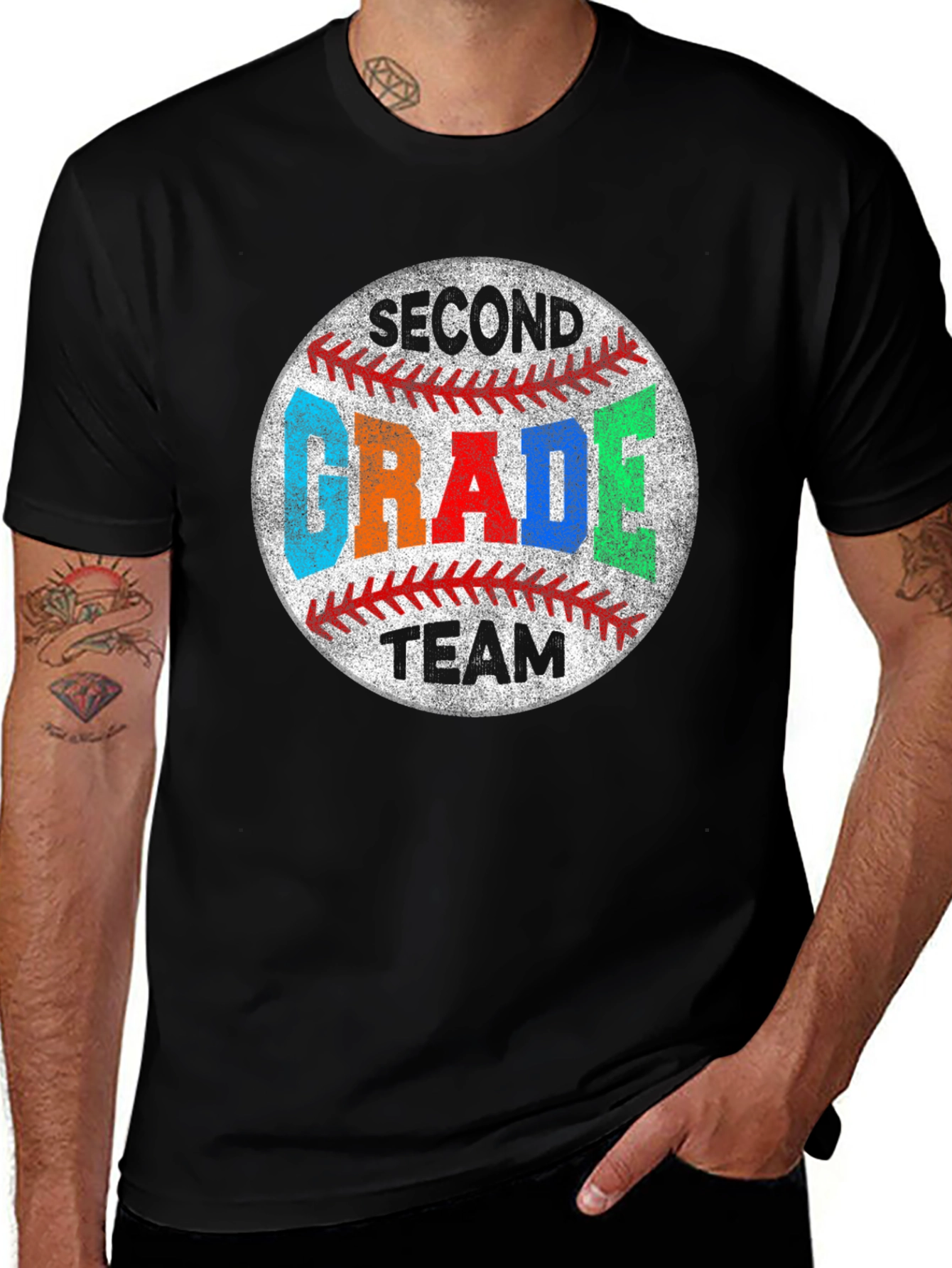 Variant 12 of Second Grade Baseball Team Shirt