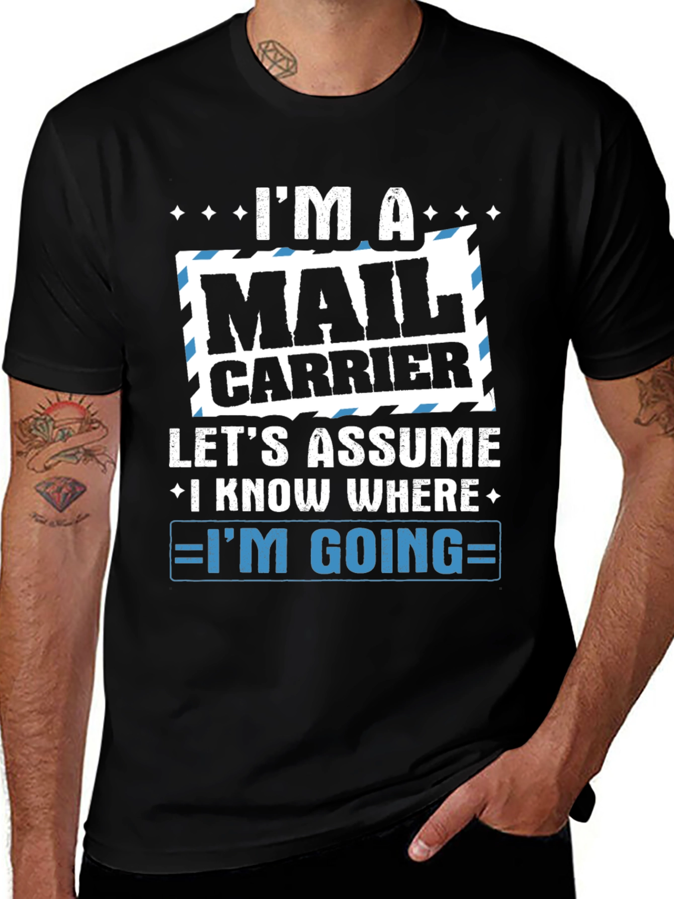 Variant 15 of Mail Carrier T-Shirt - I'm A Mail Carrier Design