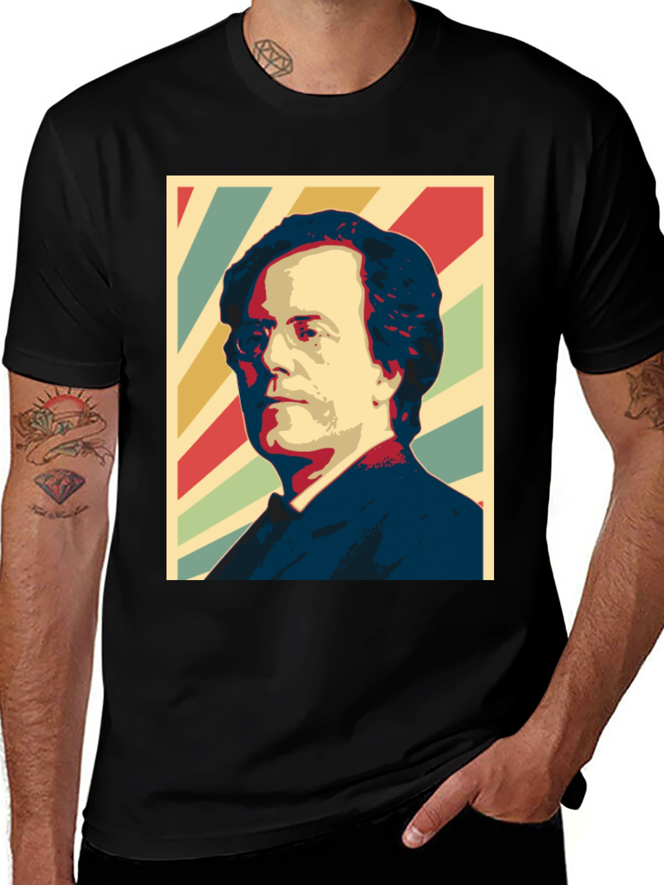 Variant 27 of Retro Portrait Graphic Tee - Classic Style