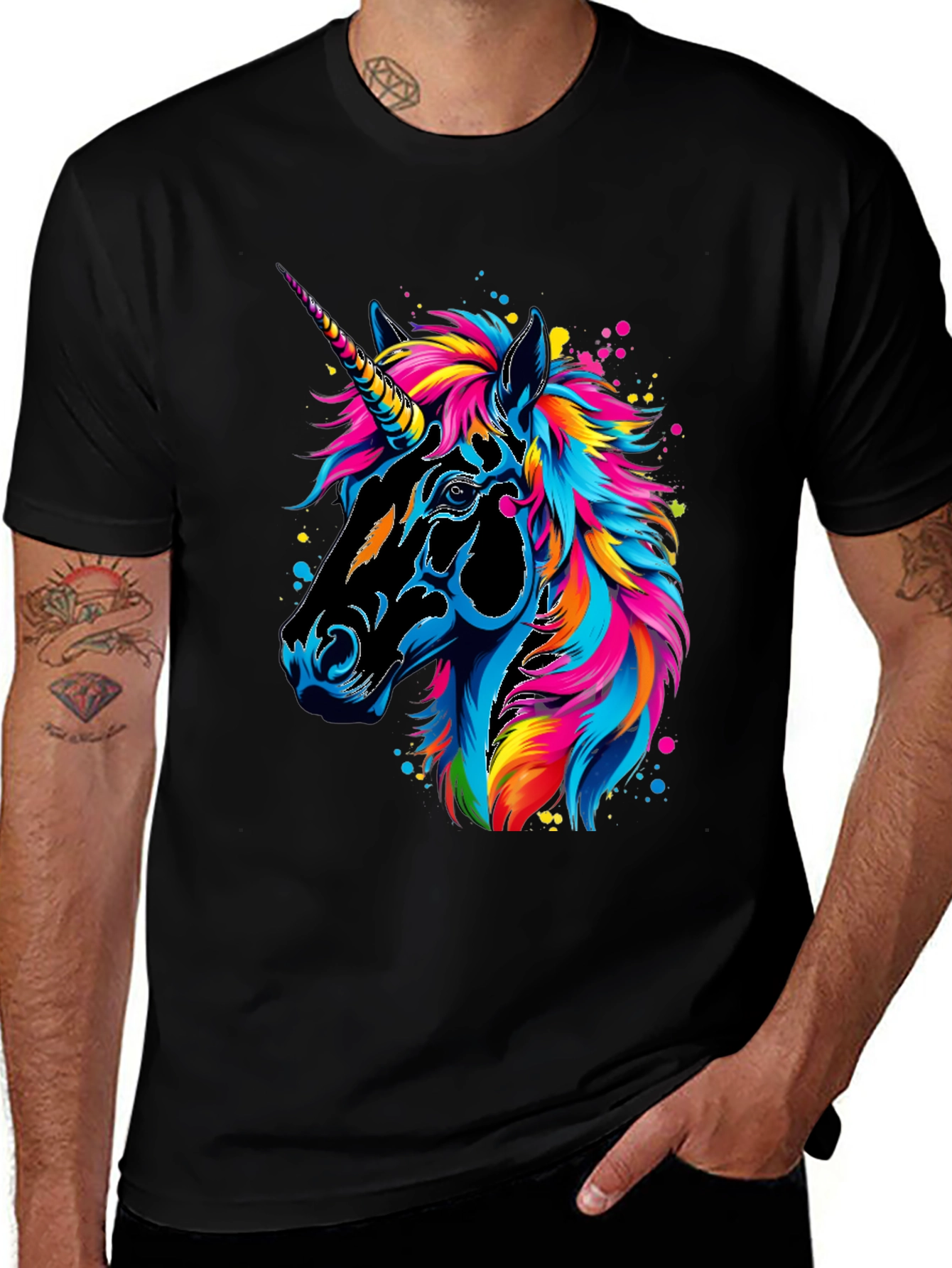 Variant 15 of Unicorn T-Shirt - Colorful Fantasy Graphic Tee