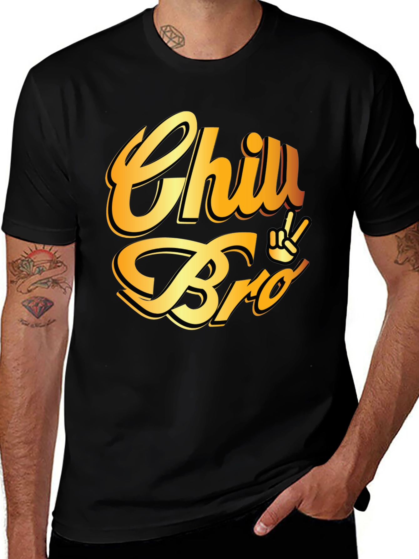 Chill Bro Graphic T-Shirt - Relaxed Fit, Stylish Design