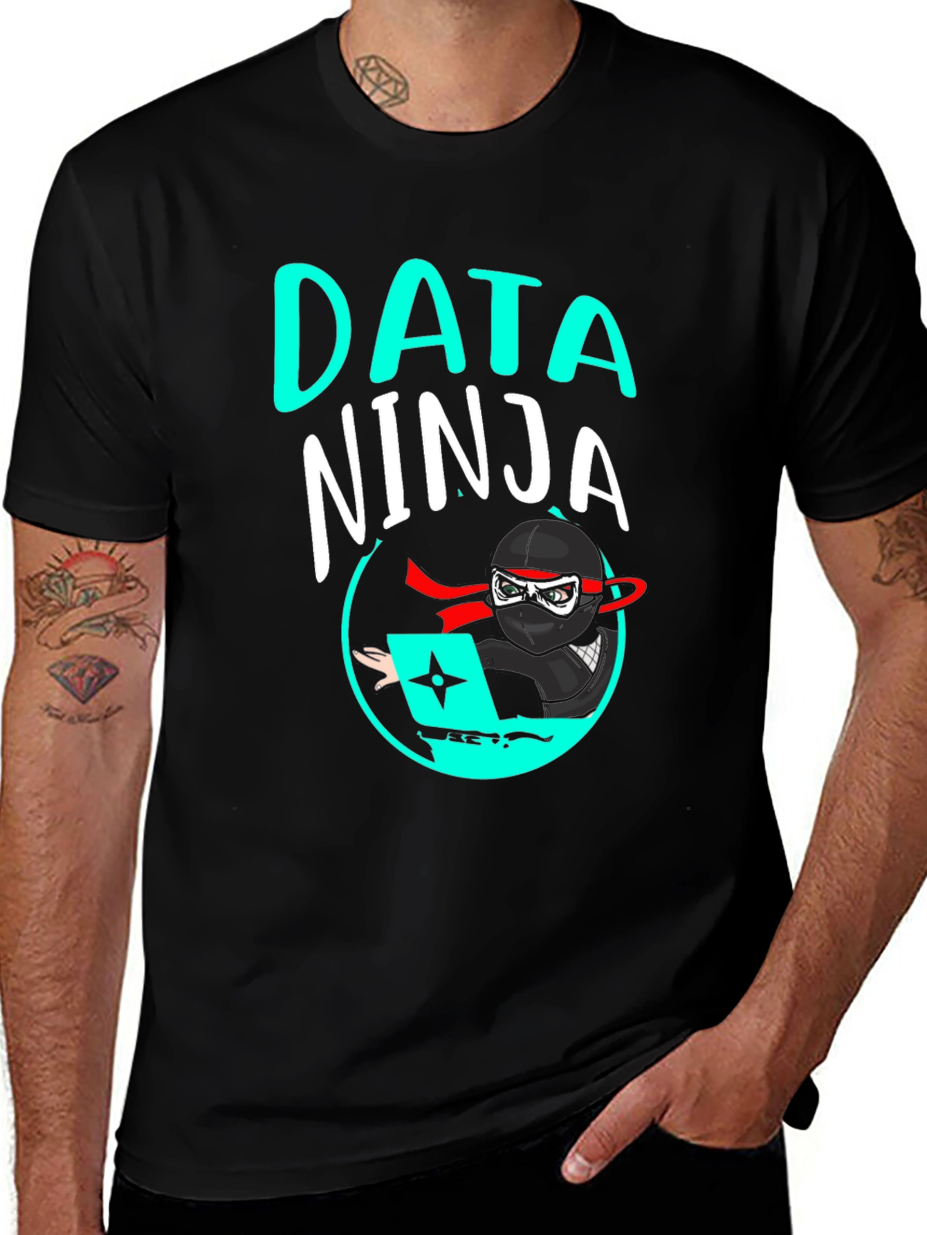 Data Ninja Graphic Tee - Cool Programmer Shirt
