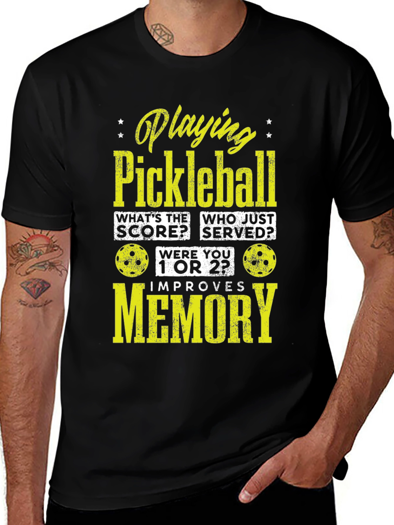 Variant 17 of Pickleball Memory T-Shirt - Funny Sports Tee