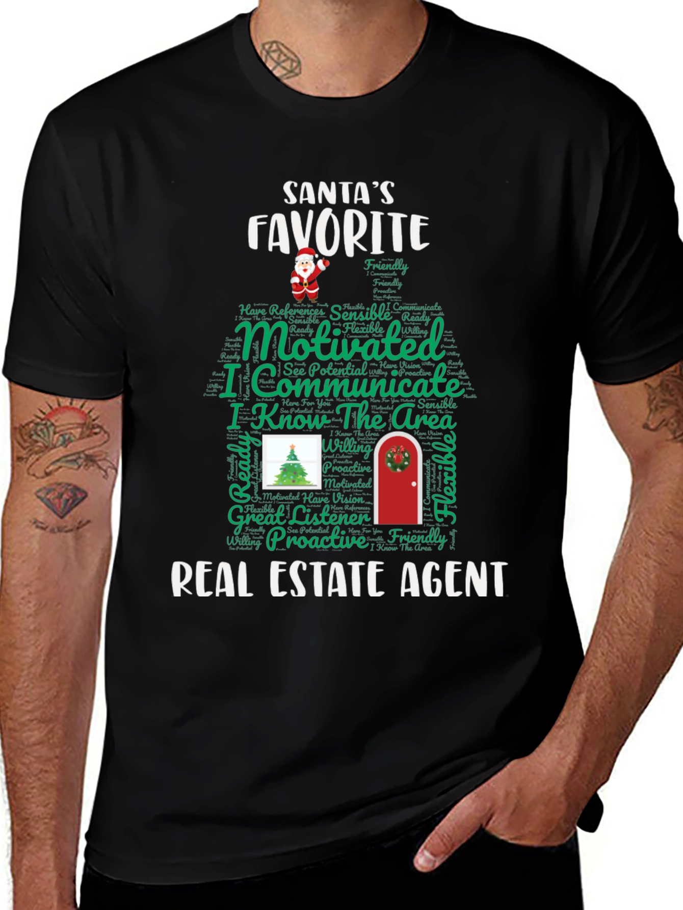 Santa's Favorite Real Estate Agent Tee