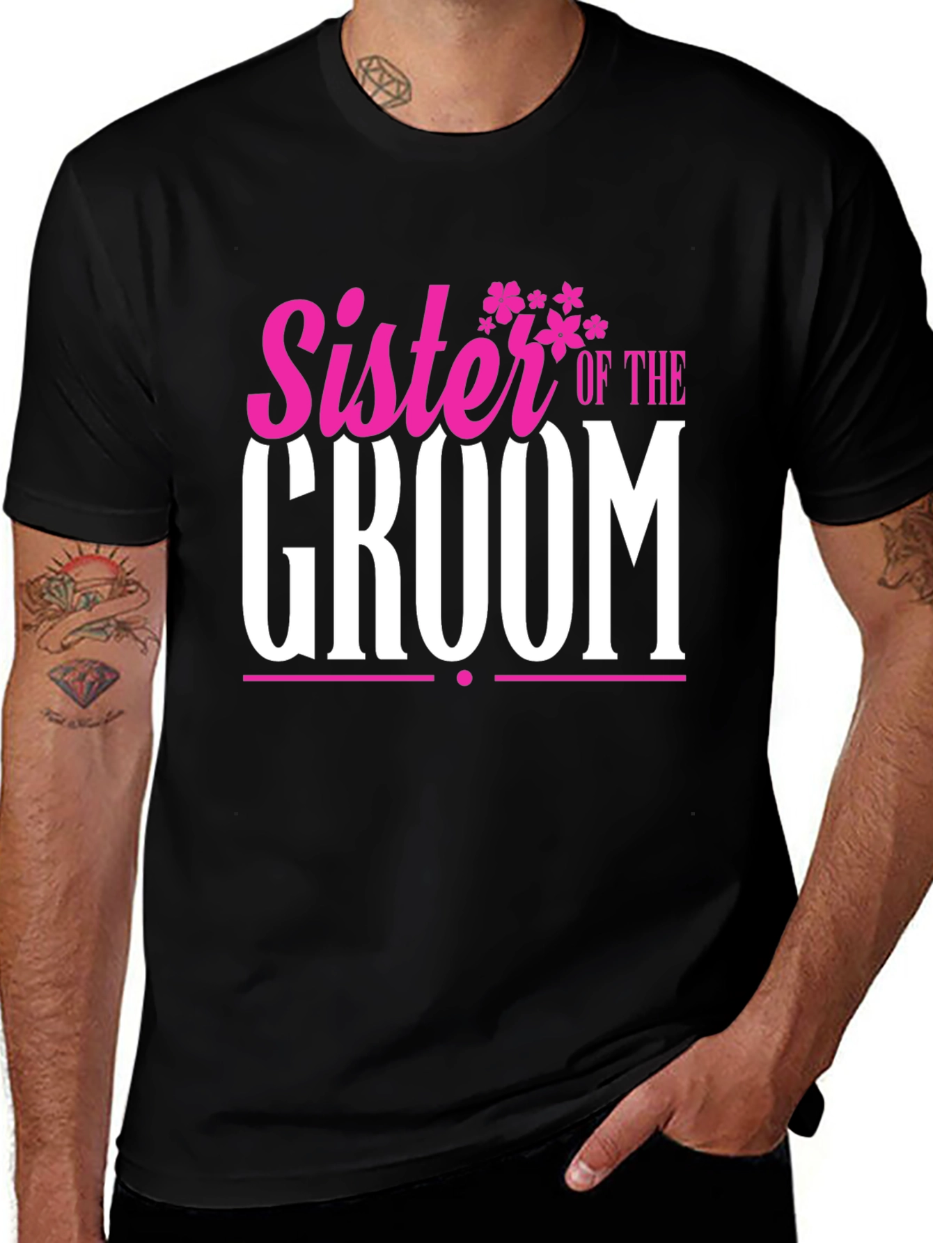 Variant 27 of Sister of the Groom Wedding T-Shirt