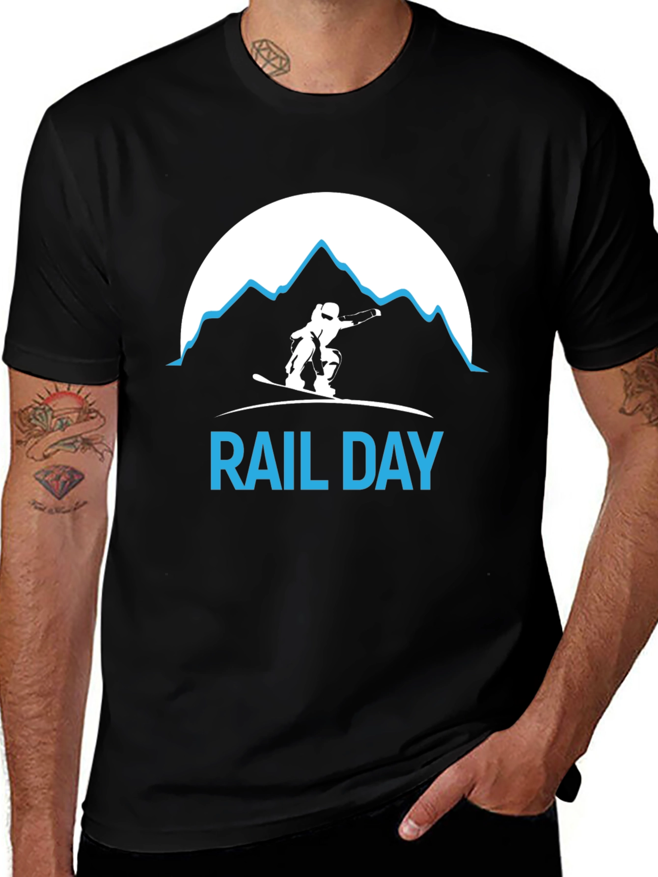 Rail Day T-Shirt - Snowboard Design