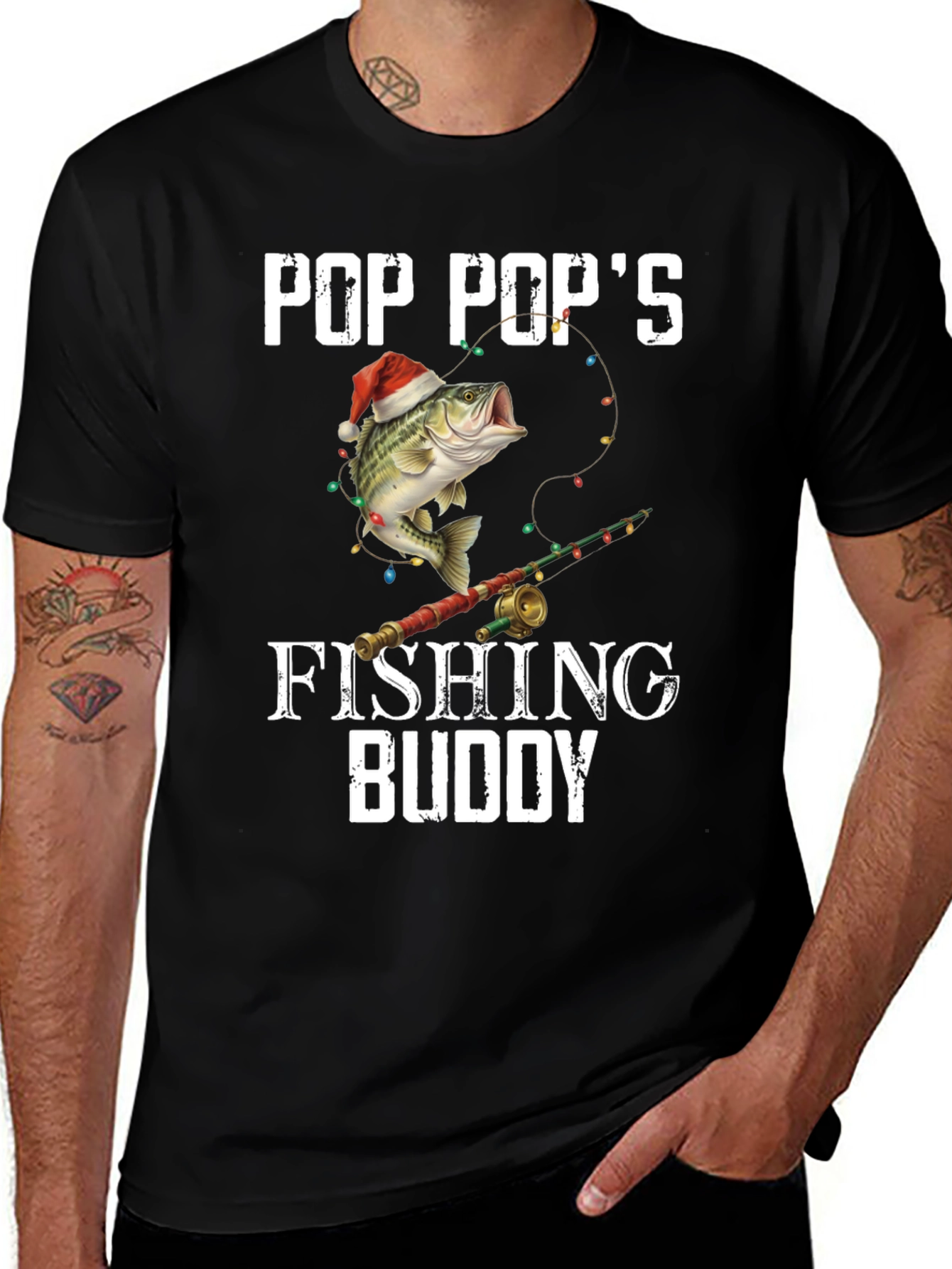 Variant 20 of Pop Pop's Fishing Buddy T-Shirt