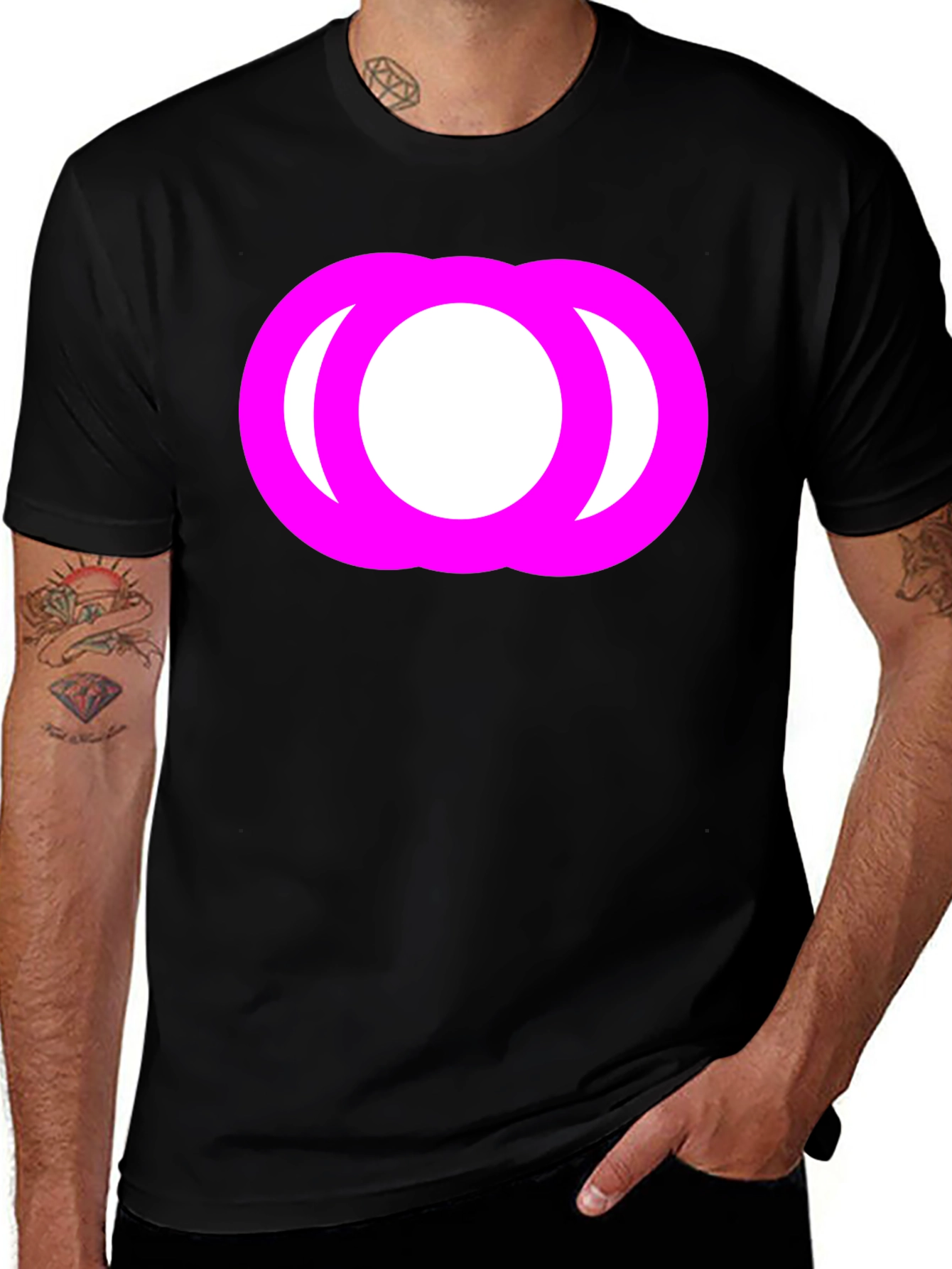 Variant 25 of Abstract Graphic Black T-Shirt